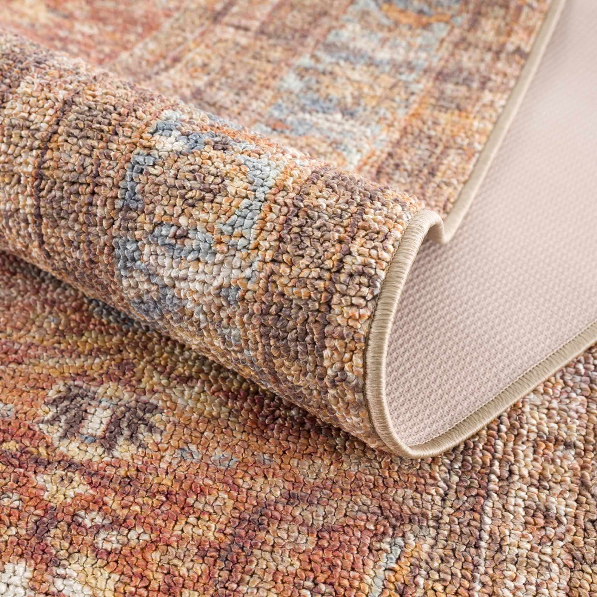 Anshu Peach Washable Area Rug - Clearance - Image 17