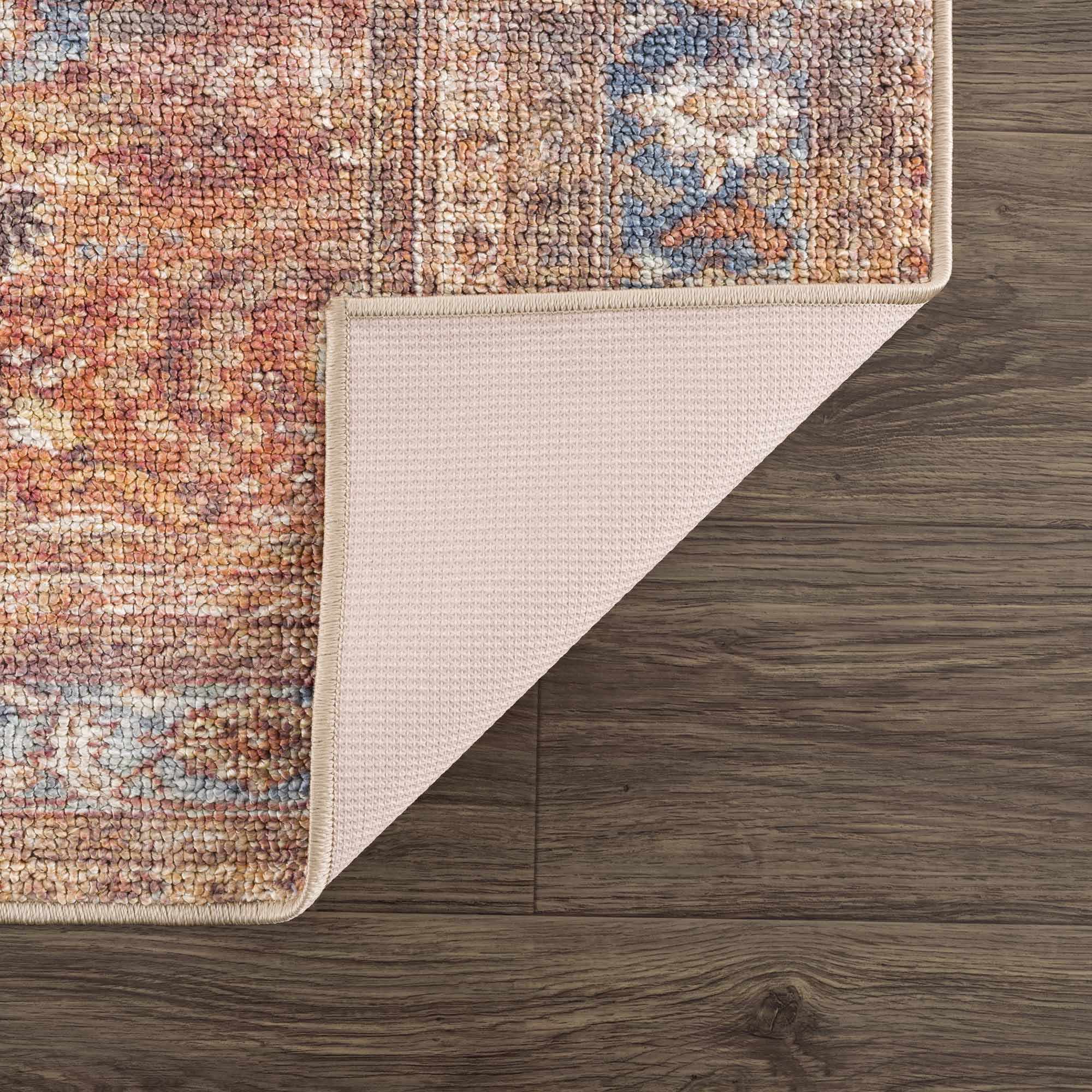 Anshu Peach Washable Area Rug - Clearance - Image 5