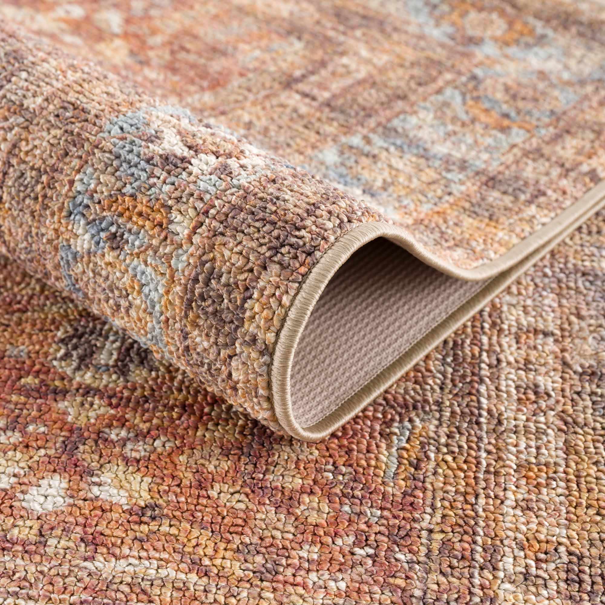Anshu Peach Washable Area Rug - Clearance - Image 7