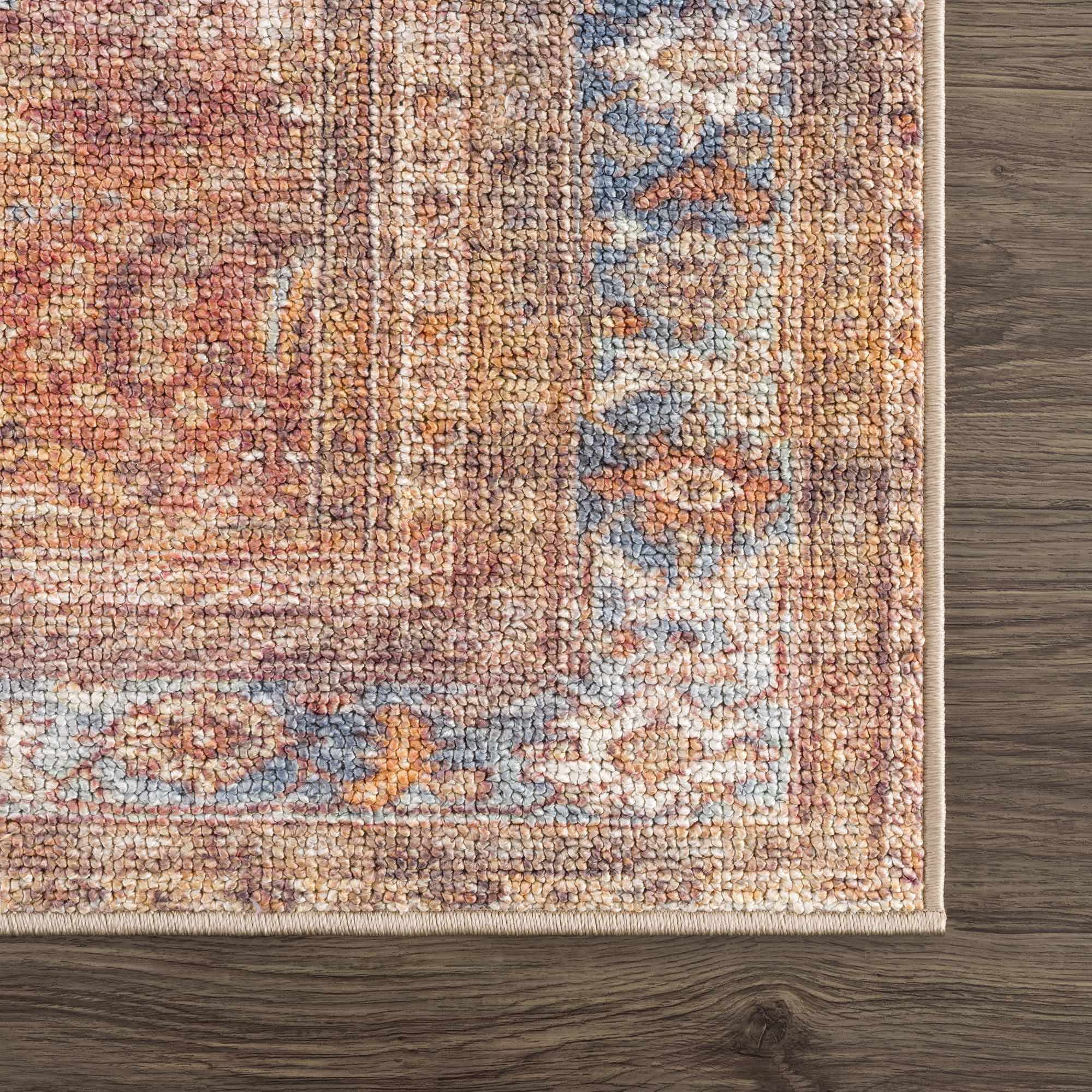 Anshu Peach Washable Area Rug - Clearance - Image 8