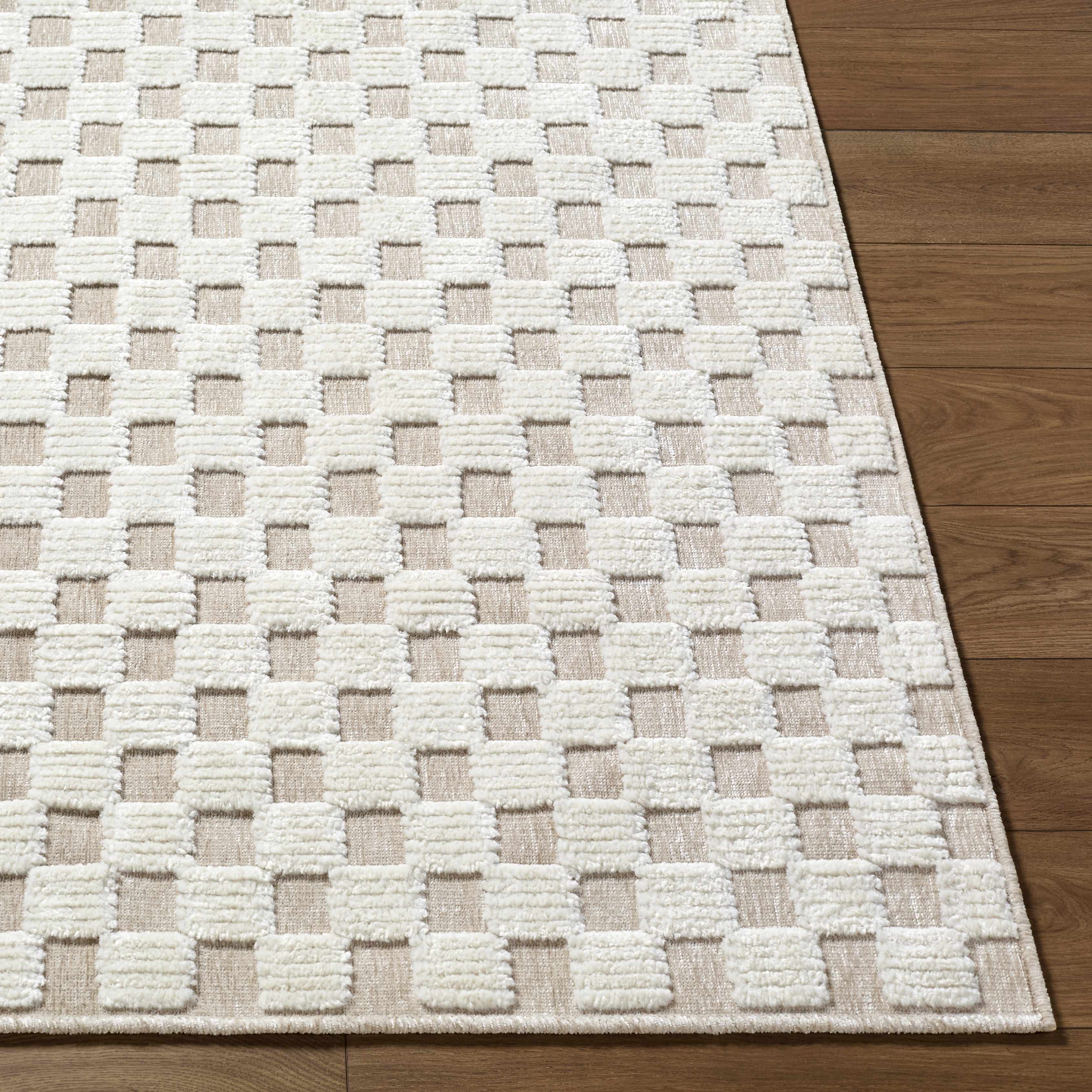 Anthea Light Gray Washable Area Rug - Image 3