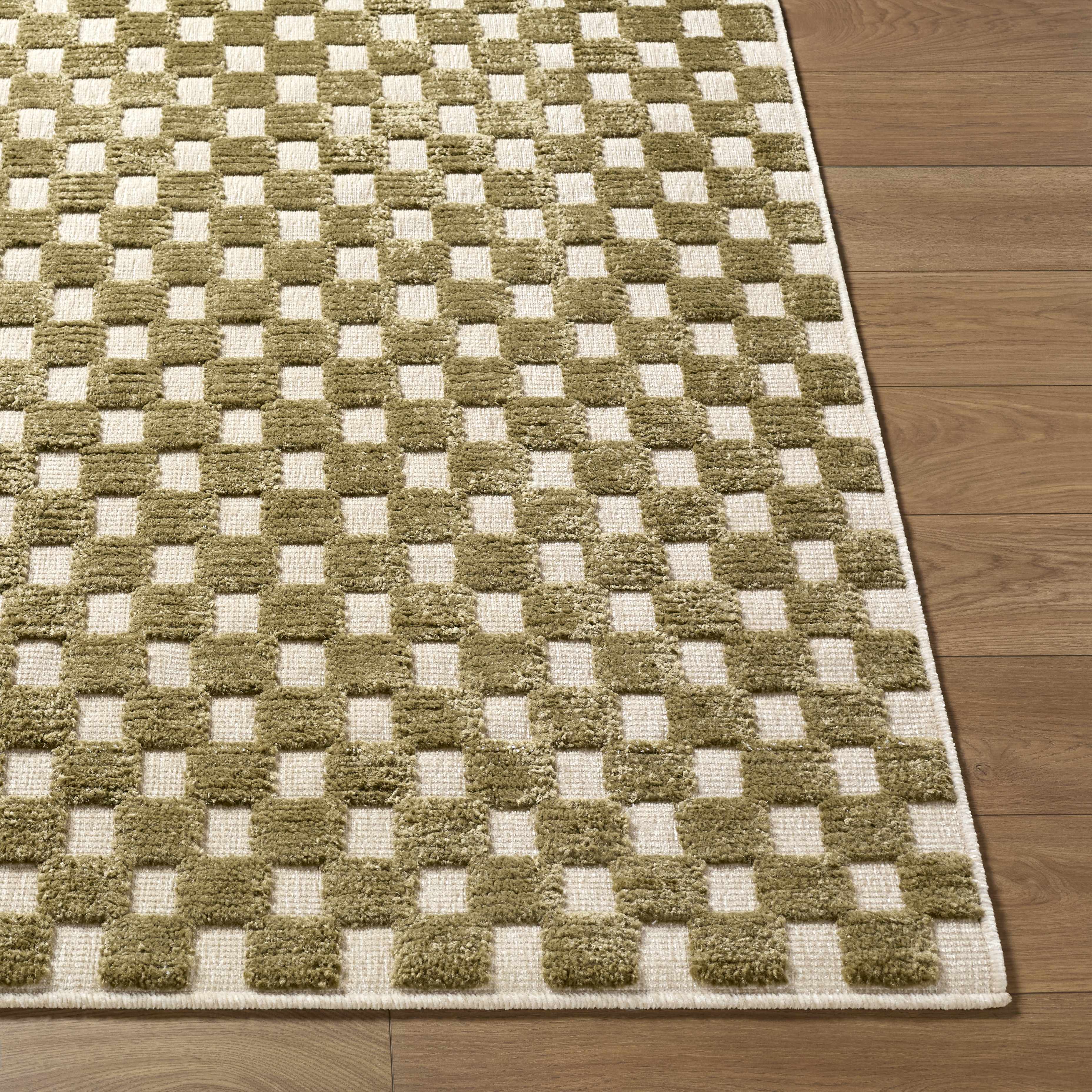Anthea Olive Washable Area Rug - Image 5