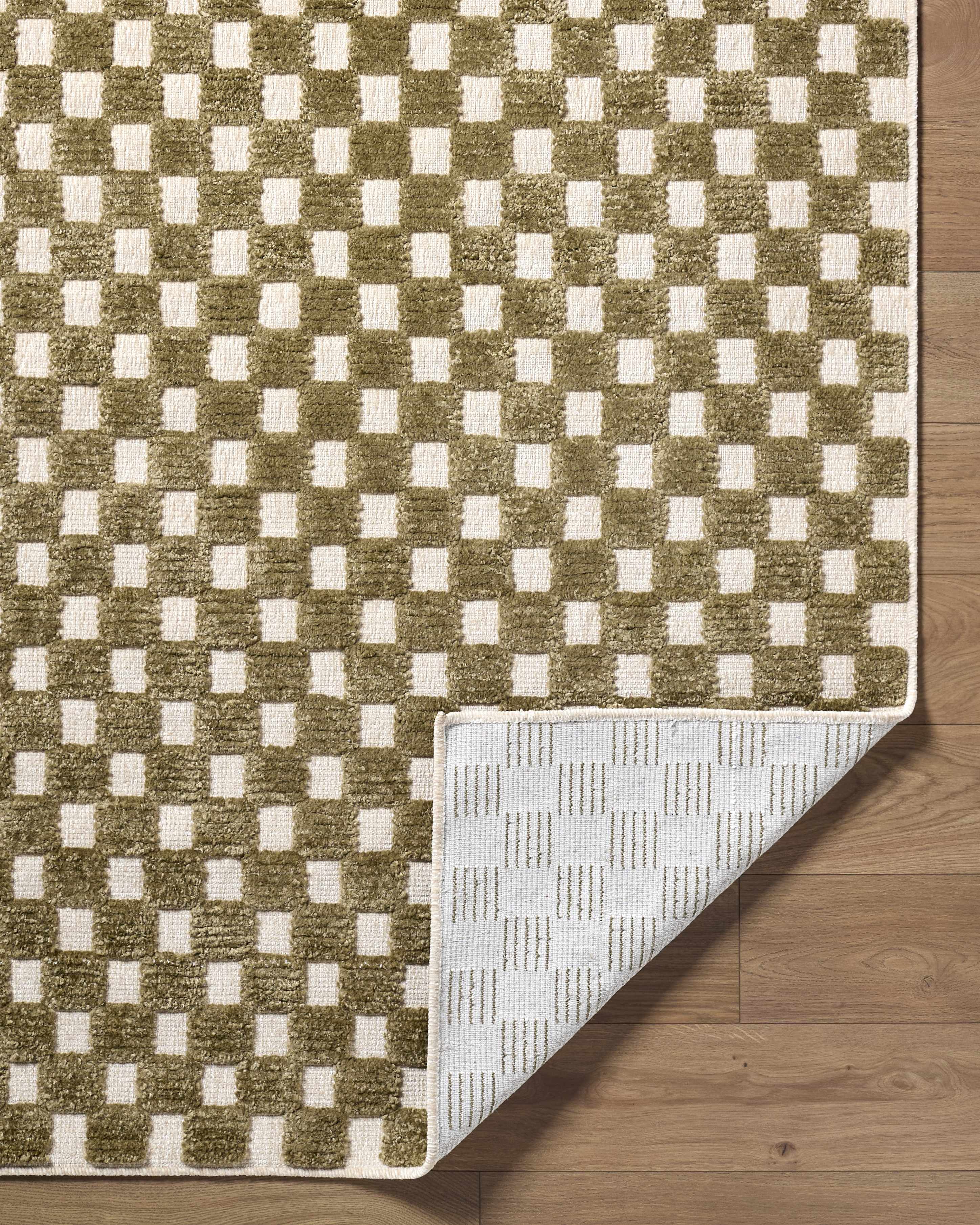 Anthea Olive Washable Area Rug - Image 6