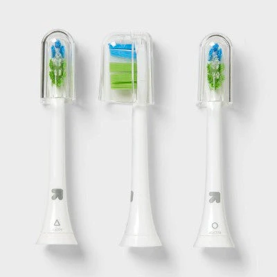 Anti-Plaque Sonic Brush Heads 3ct Up&Up - Imperfect Box - Image 3