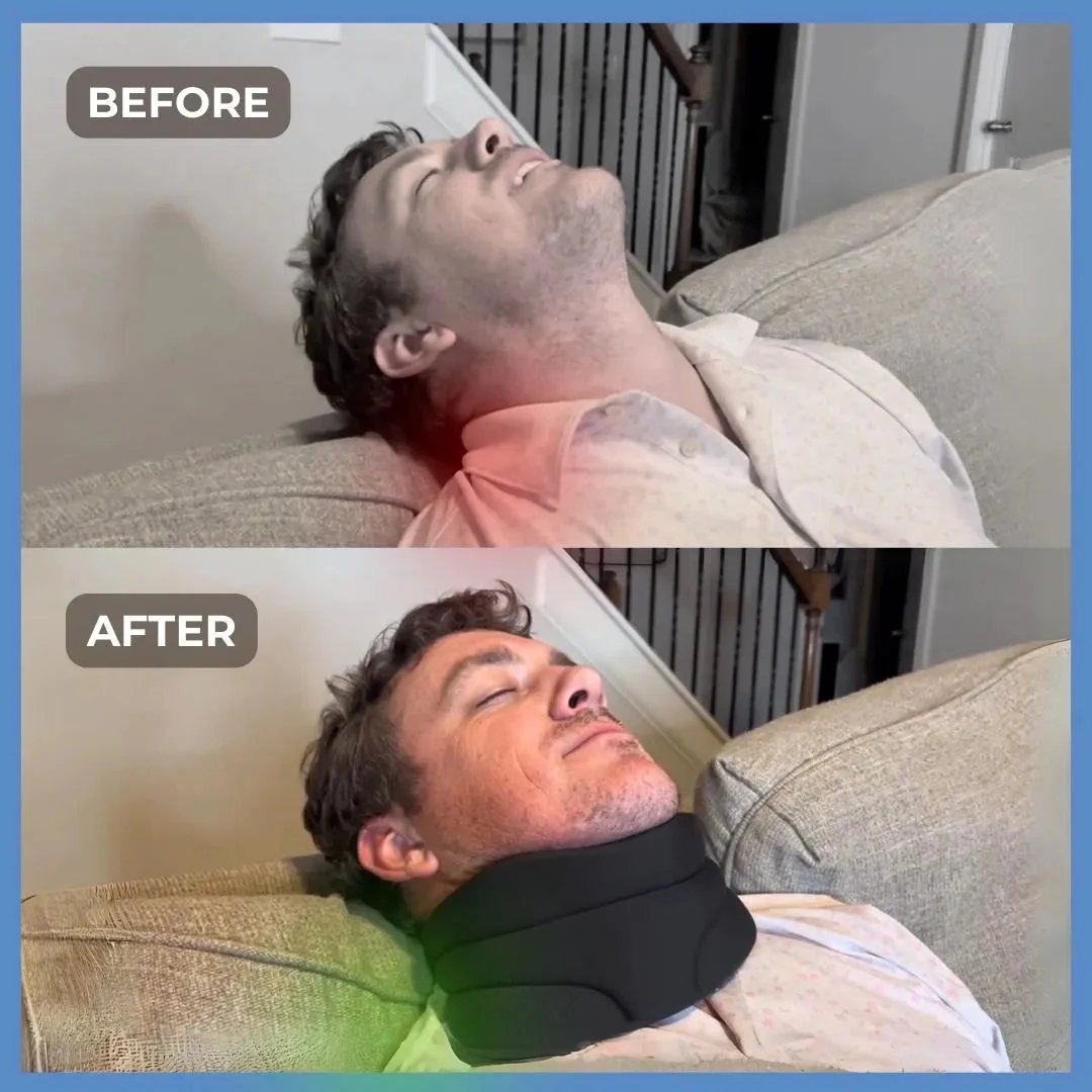 Anti Snoring Neck Pillow Ergonomic Cervical Sleep Support - Image 6