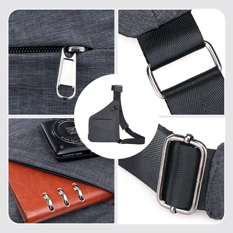 Anti-Theft Crossbody Travel Bag Waterproof Lightweight Sling Bag for Men & Women - Image 2