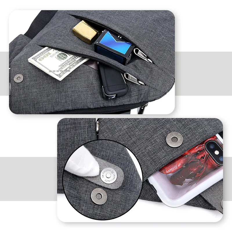 Anti-Theft Crossbody Travel Bag Waterproof Lightweight Sling Bag for Men & Women - Image 4