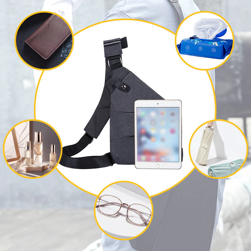 Anti-Theft Crossbody Travel Bag Waterproof Lightweight Sling Bag for Men & Women - Image 5