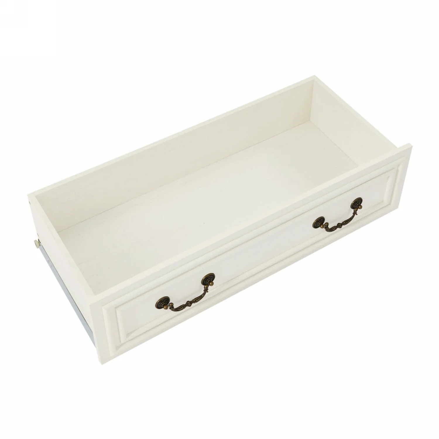 Antique Brown & White 5-Drawer Vintage Dresser – Farmhouse & Modern Design - Image 5