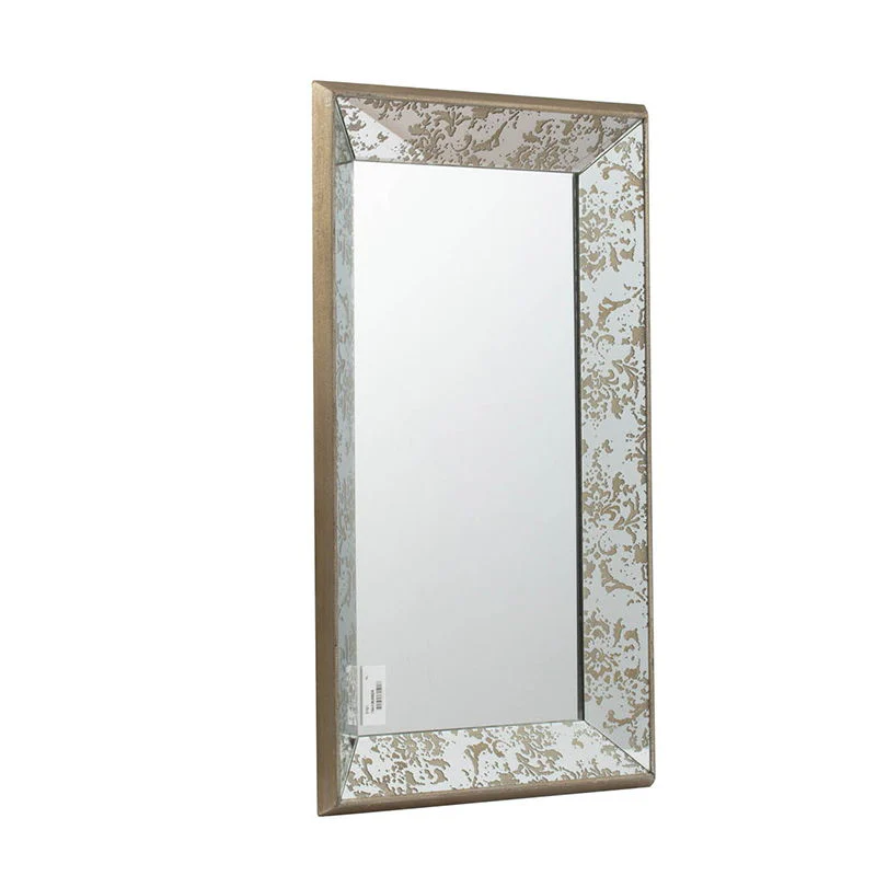 Antique Rectangle Mirror with Floral Accents - Image 10