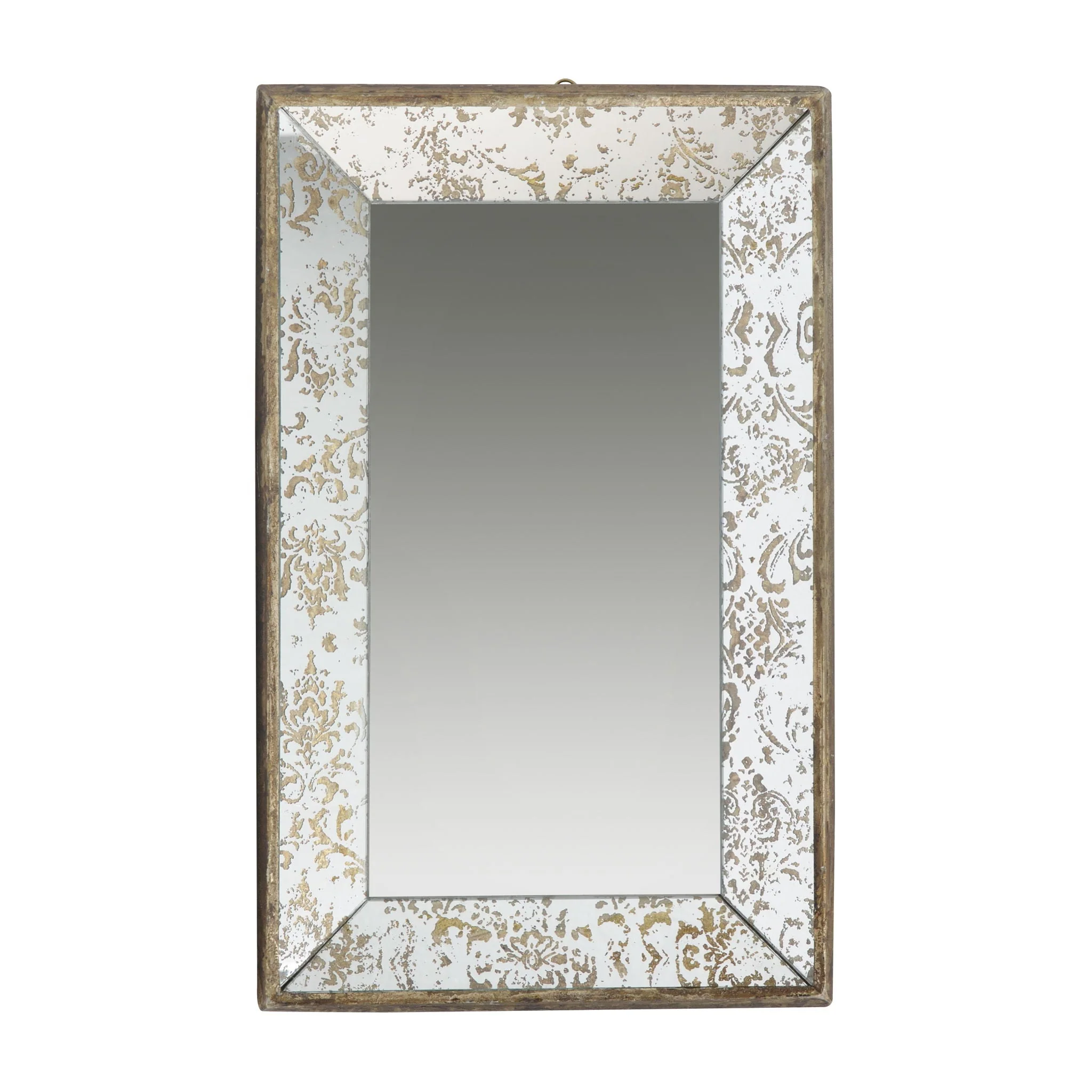 Antique Rectangle Mirror with Floral Accents - Image 20