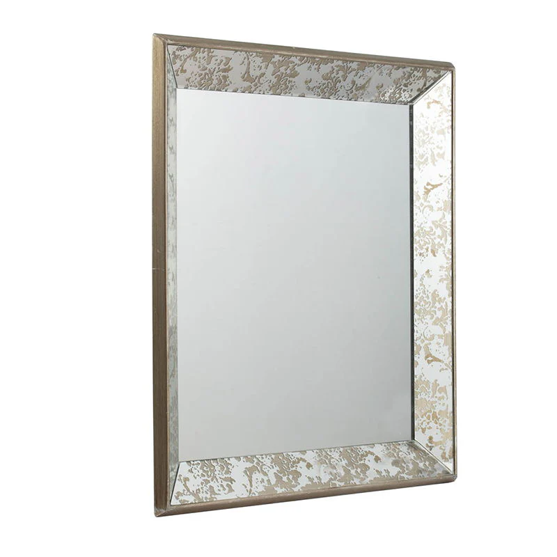 Antique Rectangle Mirror with Floral Accents - Image 24