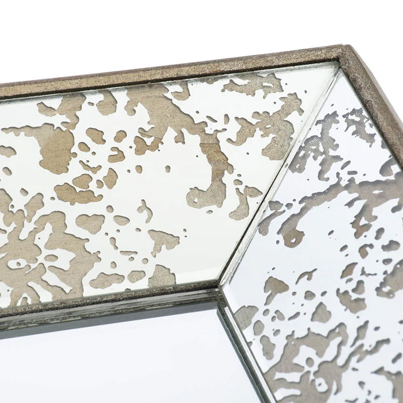 Antique Rectangle Mirror with Floral Accents - Image 25