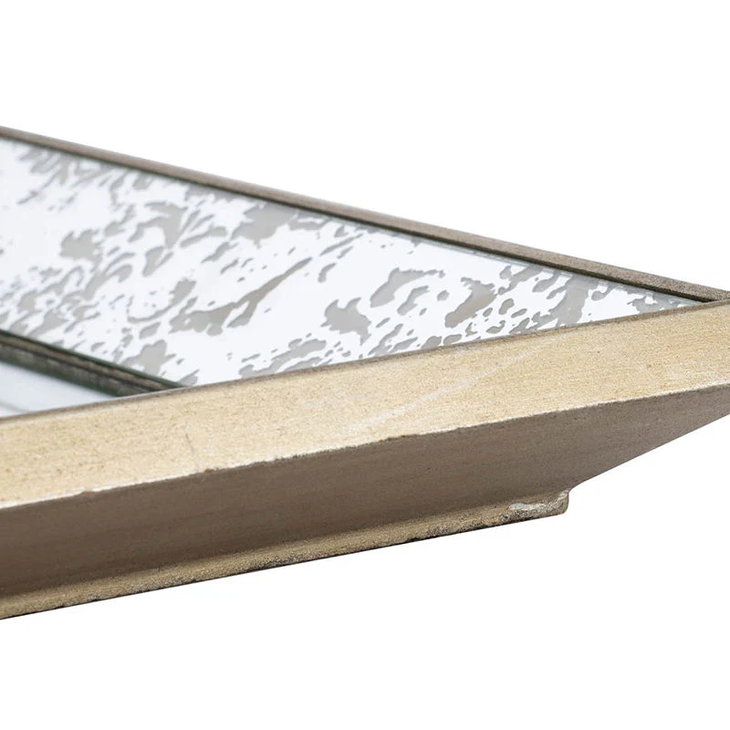 Antique Rectangle Mirror with Floral Accents - Image 7