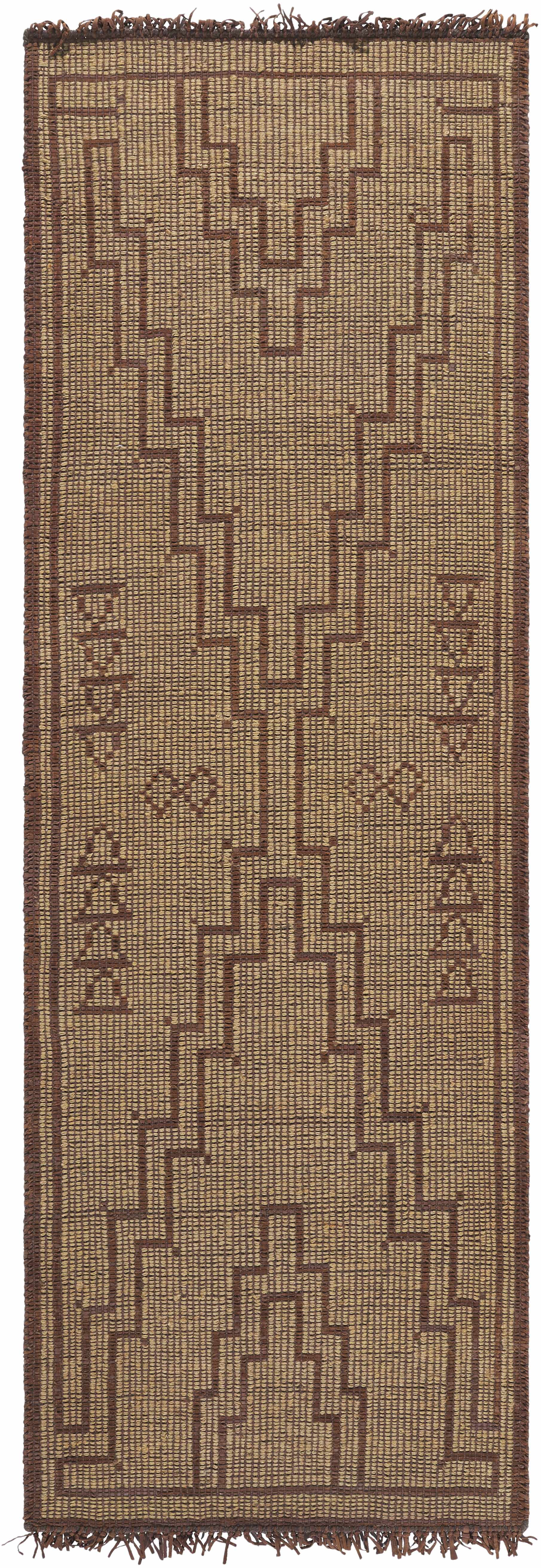 Aoko Jute & Leather Rug - Clearance