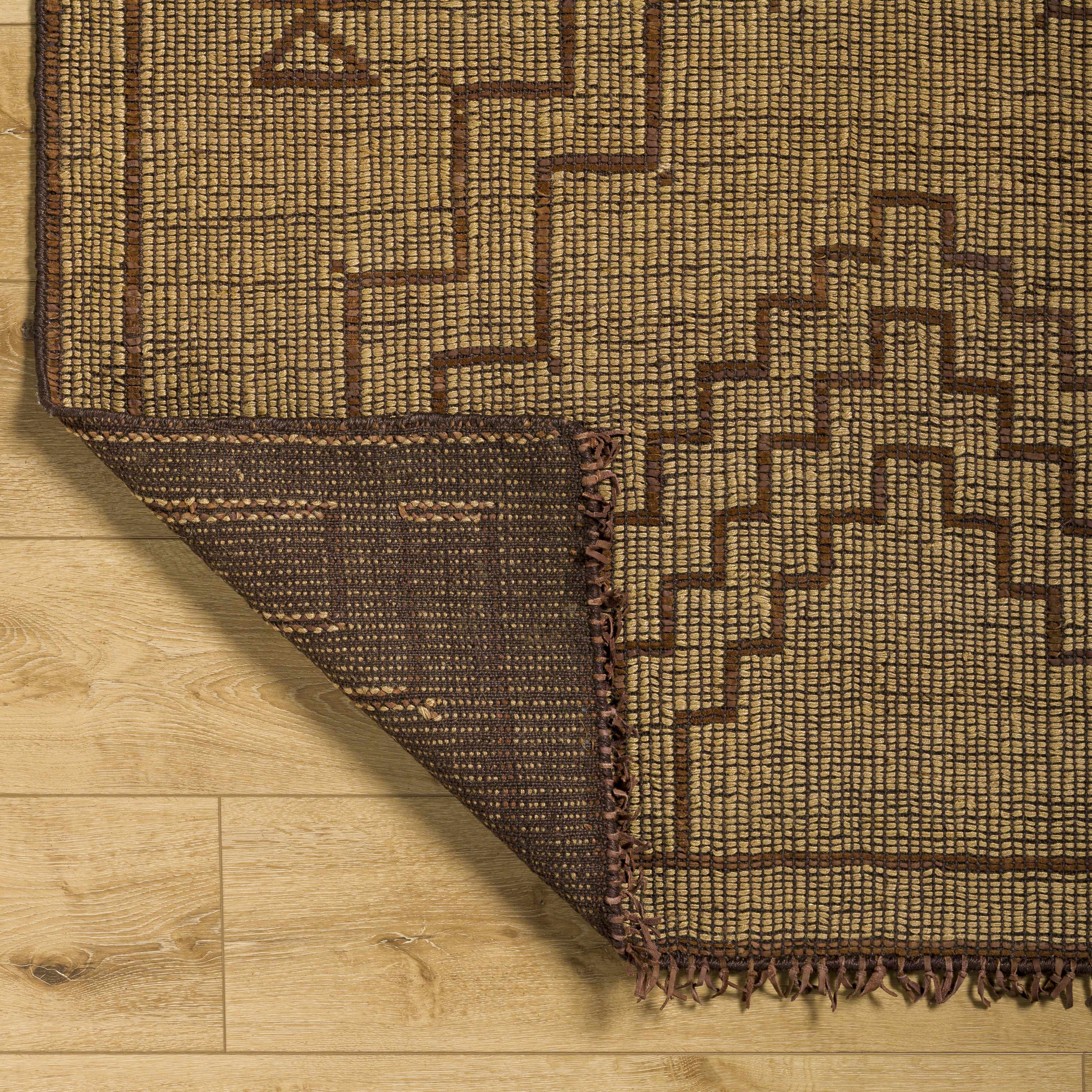 Aoko Jute & Leather Rug - Clearance - Image 5