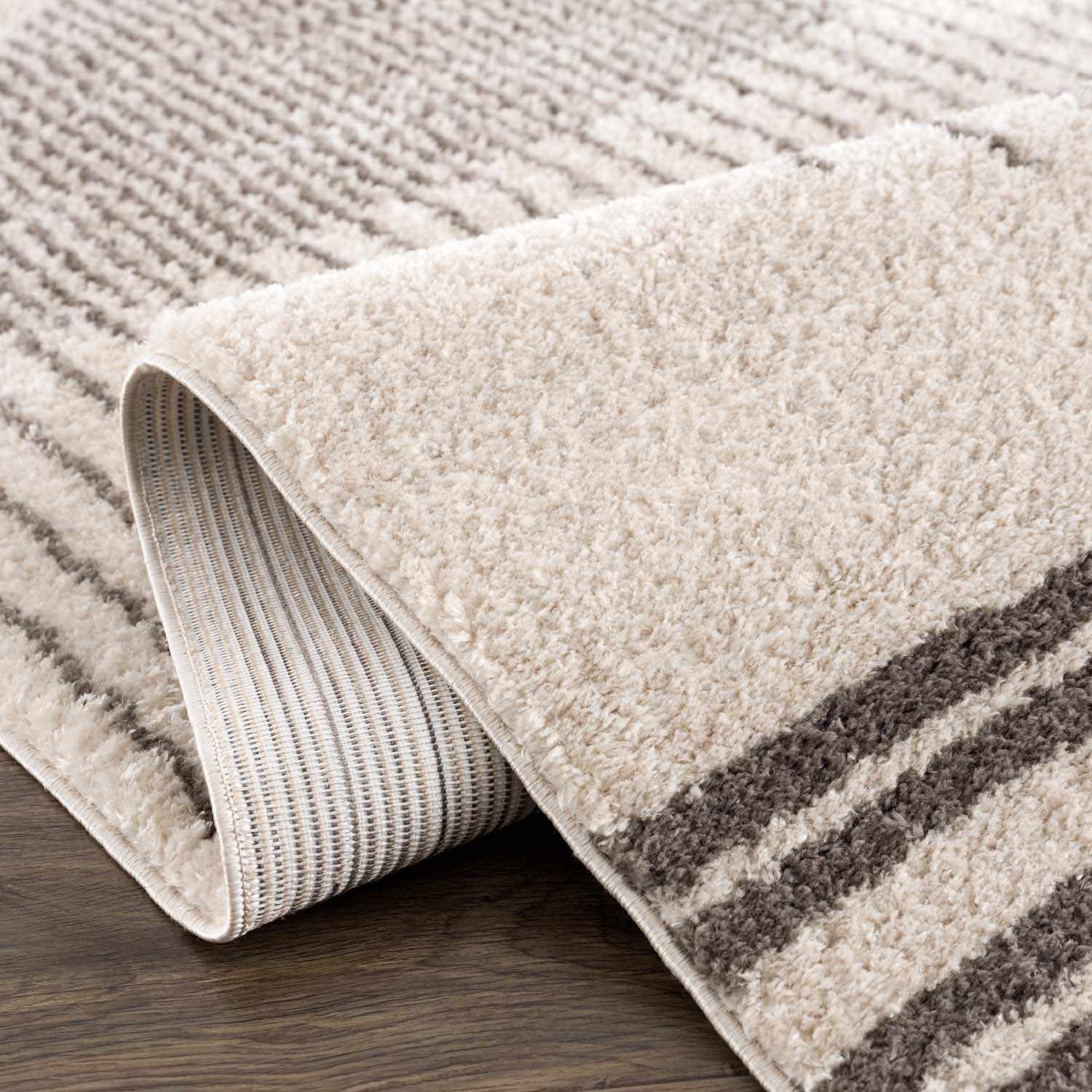 Apichu Charcoal Washable Area Rug - Image 6