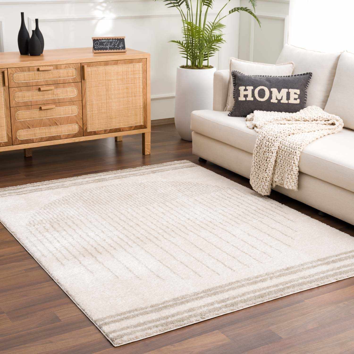 Apichu Gray Washable Area Rug - Image 2