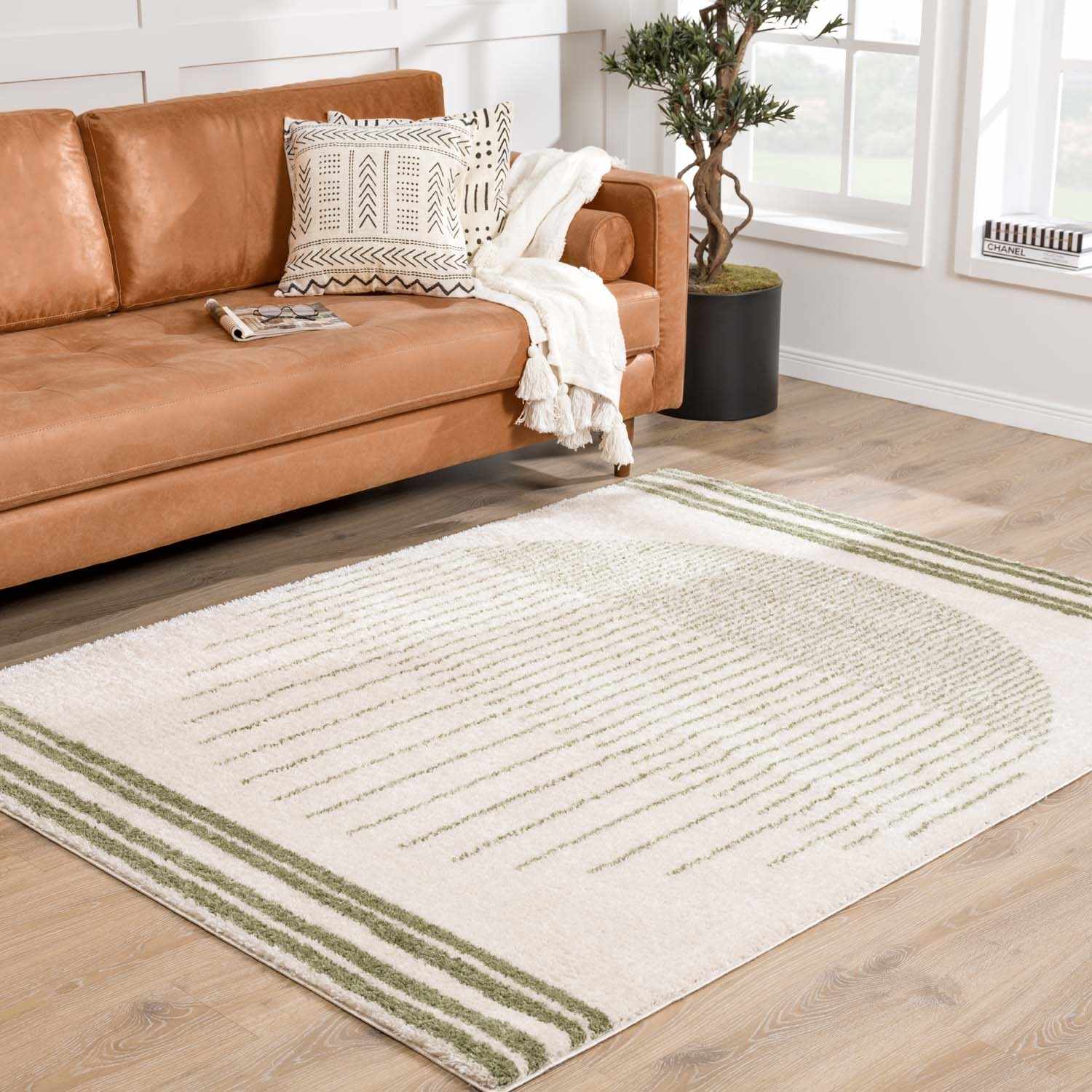 Apichu Green Washable Area Rug - Image 3