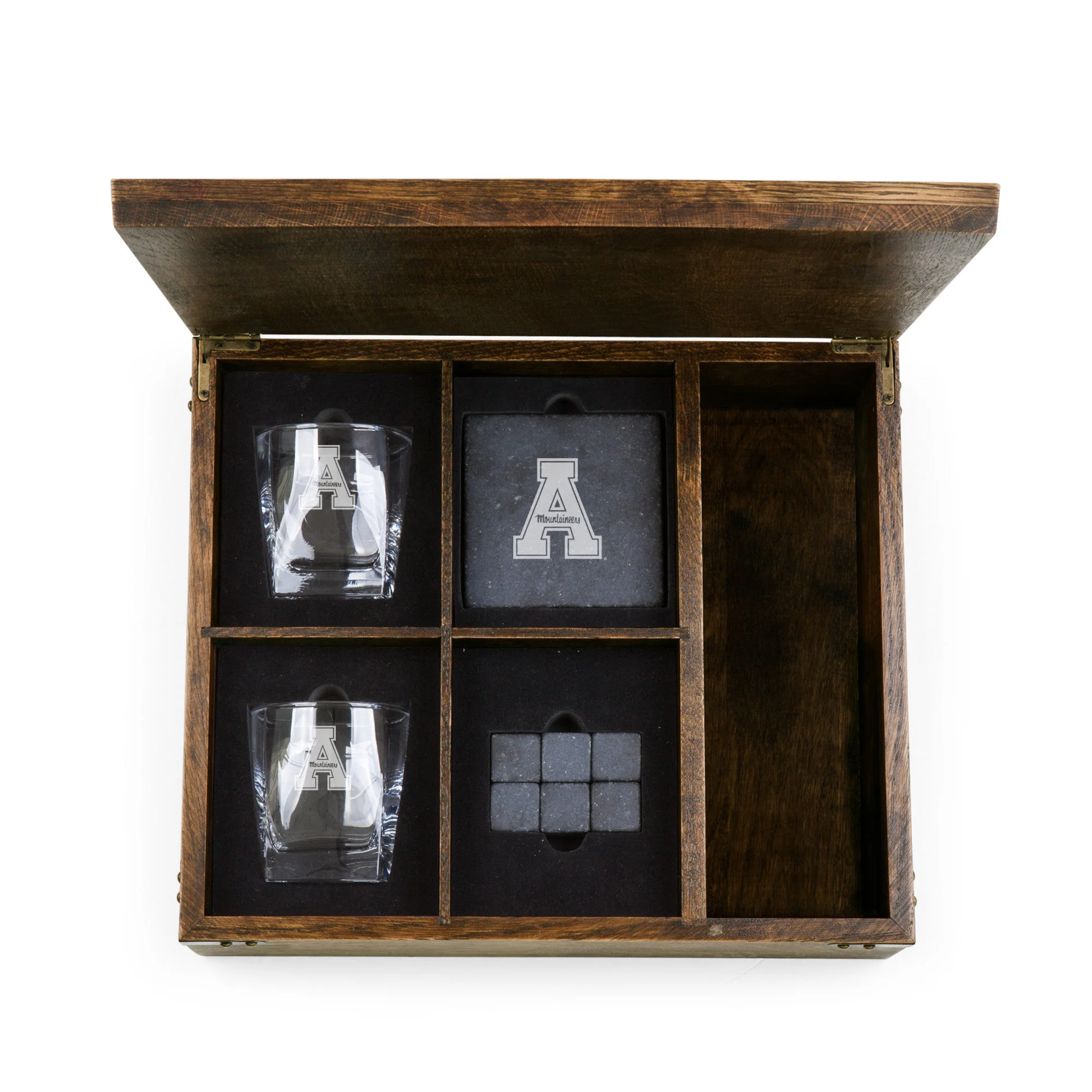 App State Mountaineers - Whiskey Box Gift Set - Image 3