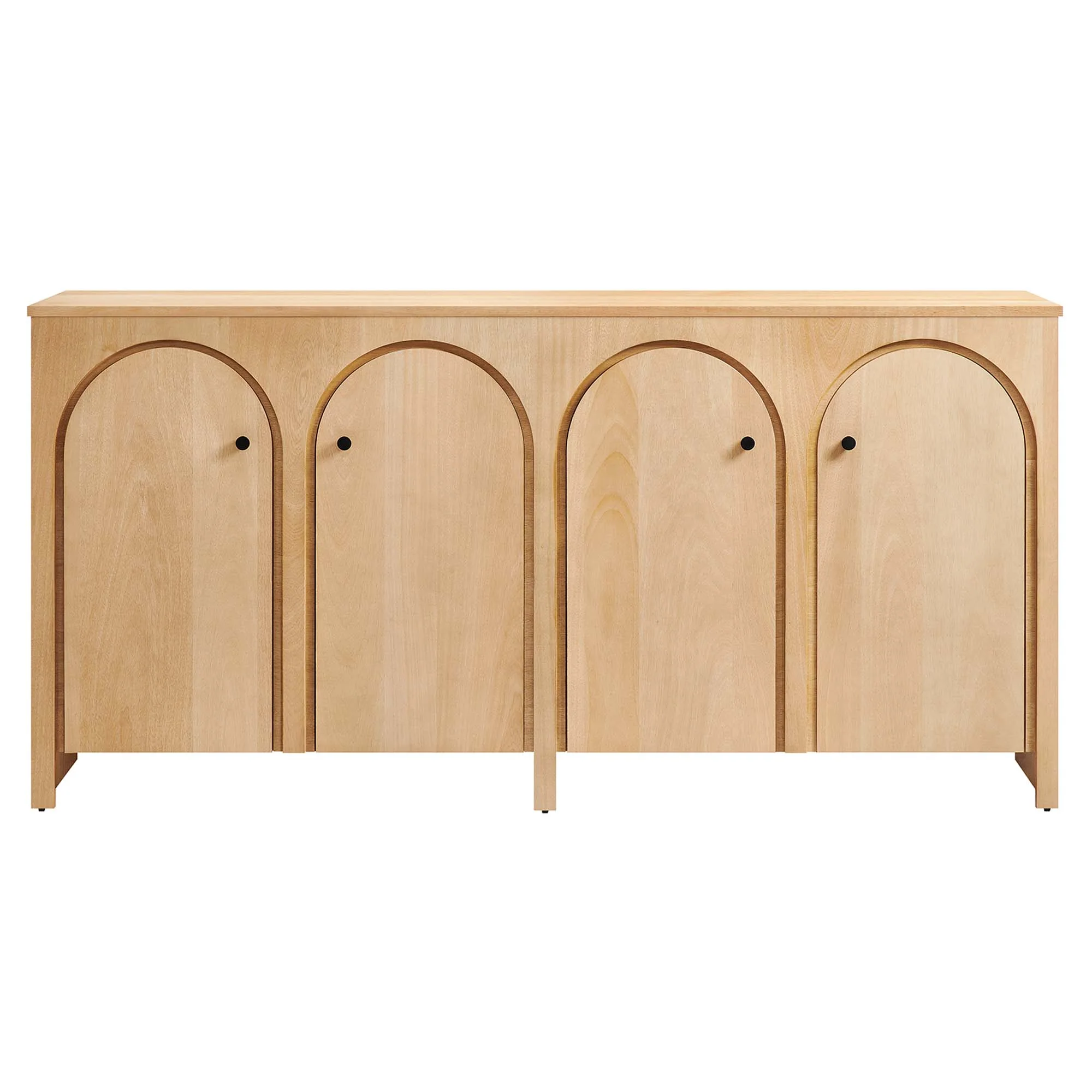 Appia Wood Grain 4-Door Sideboard Storage Cabinet by Modway - Image 10