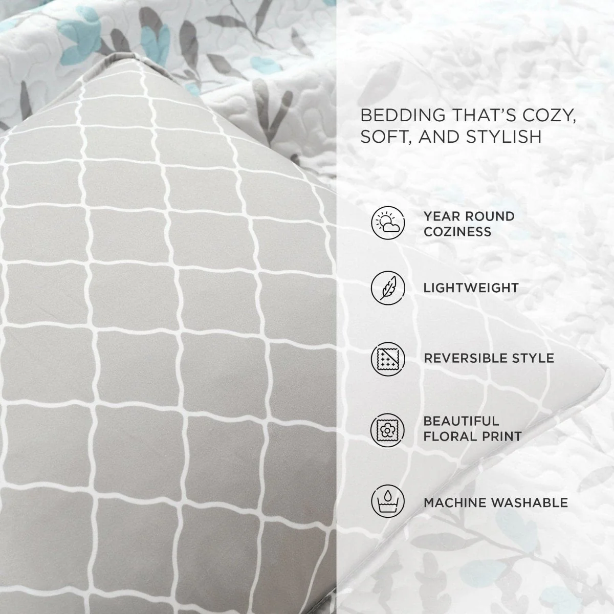 Aprile 3 Piece Quilt Set - Image 13