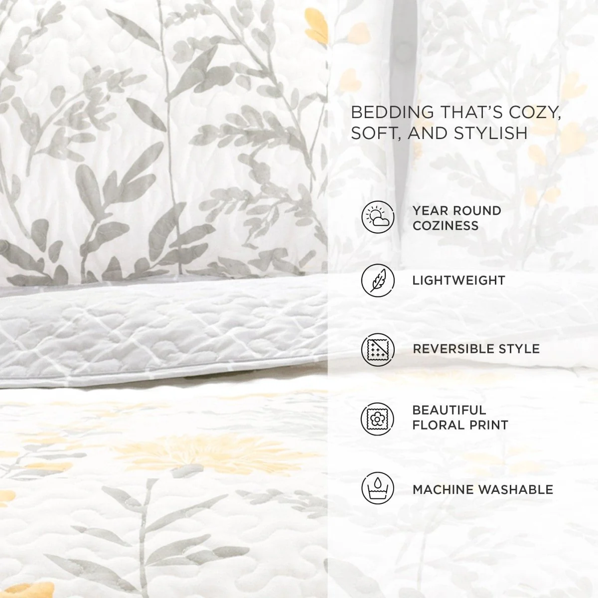 Aprile 3 Piece Quilt Set - Image 14