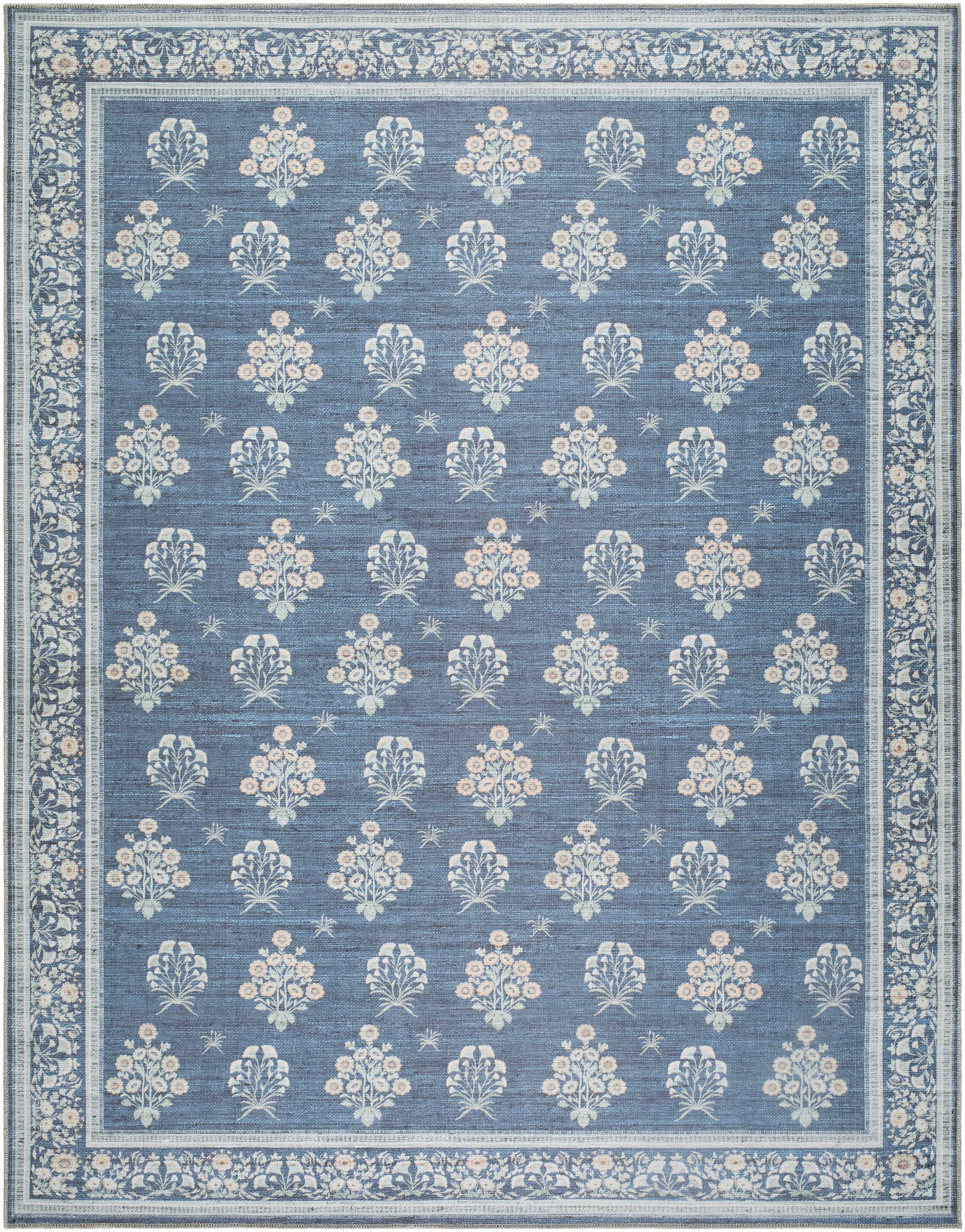 Aquene Denim Washable Area Rug - Image 10