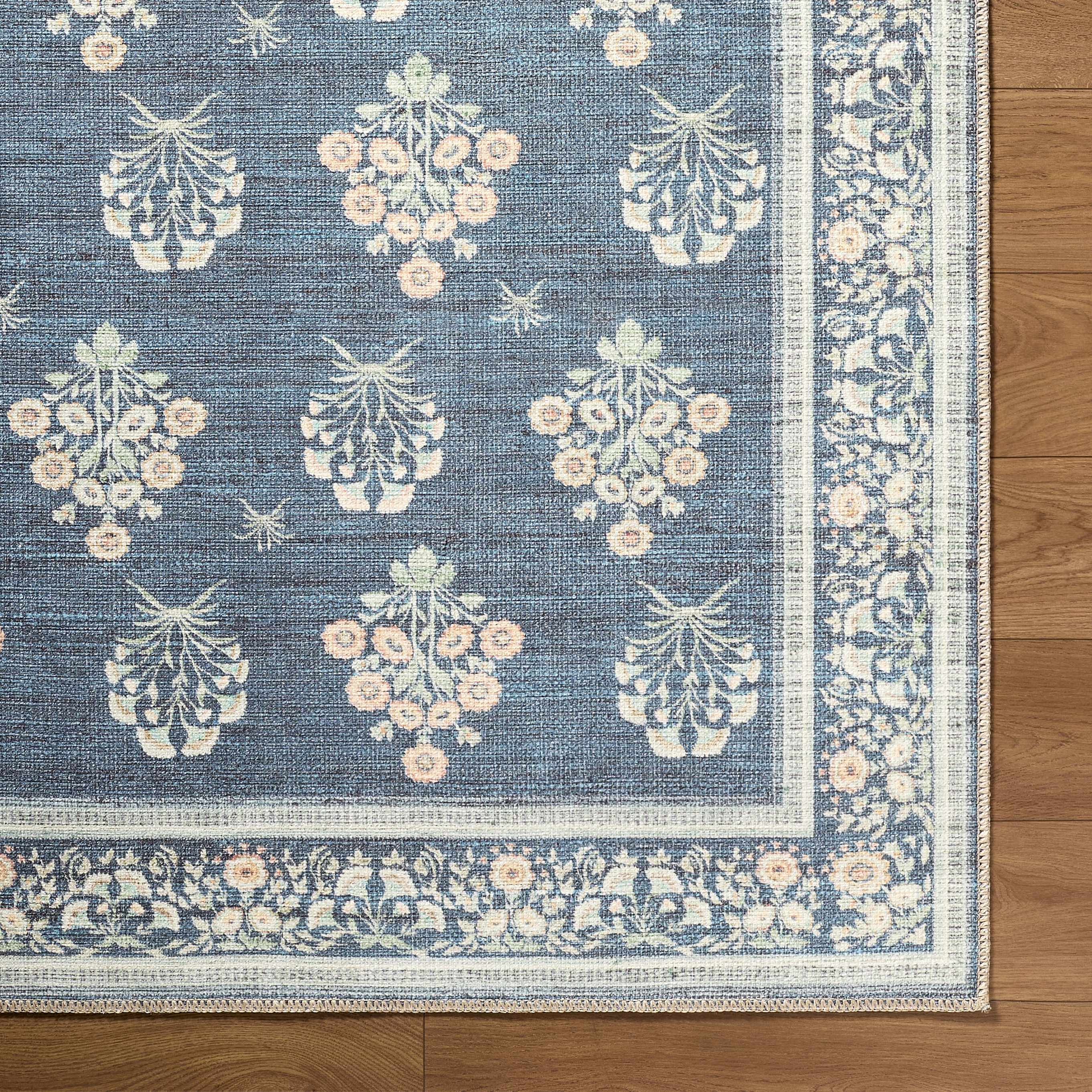 Aquene Denim Washable Area Rug - Image 11