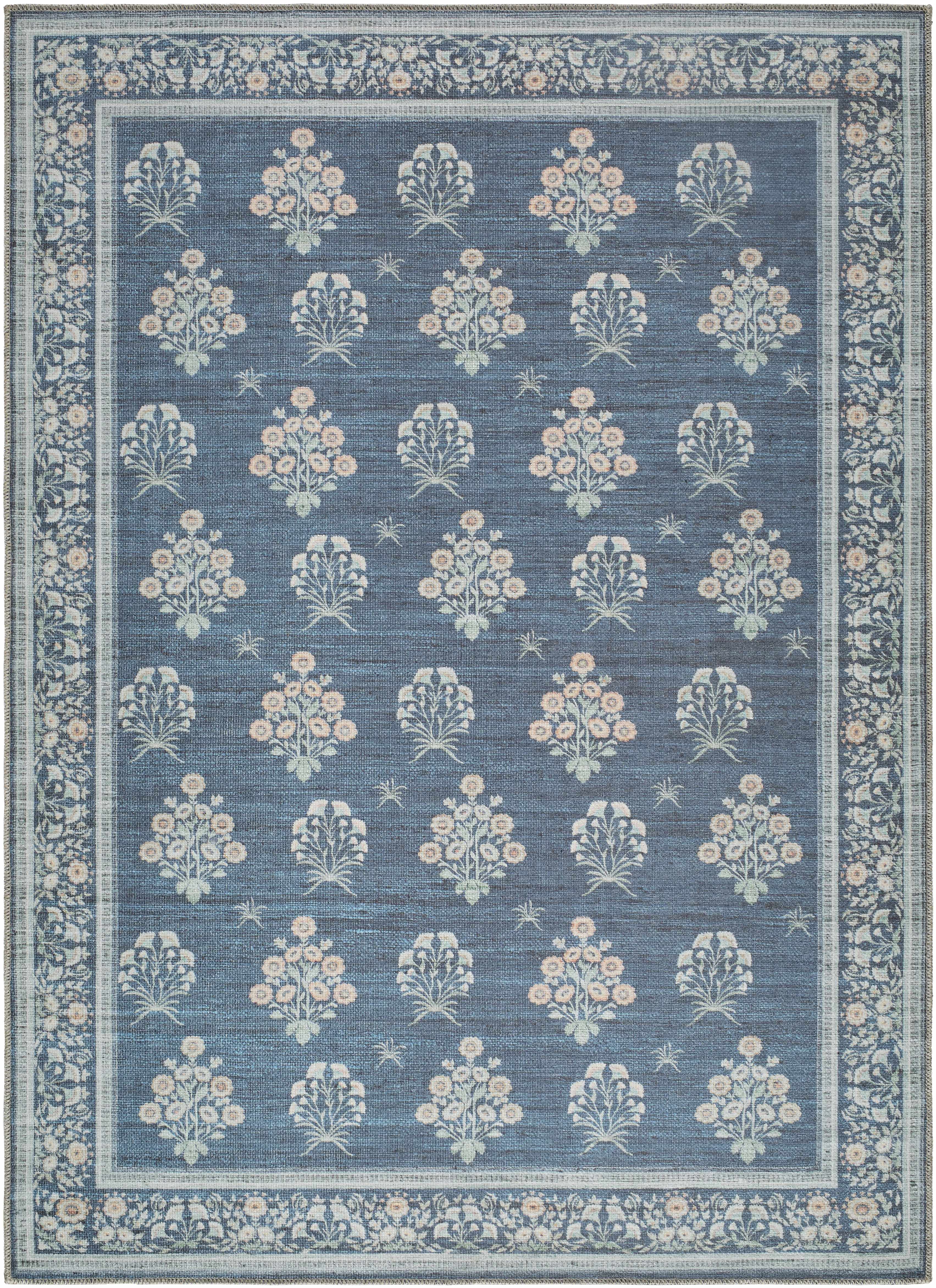 Aquene Denim Washable Area Rug - Image 14
