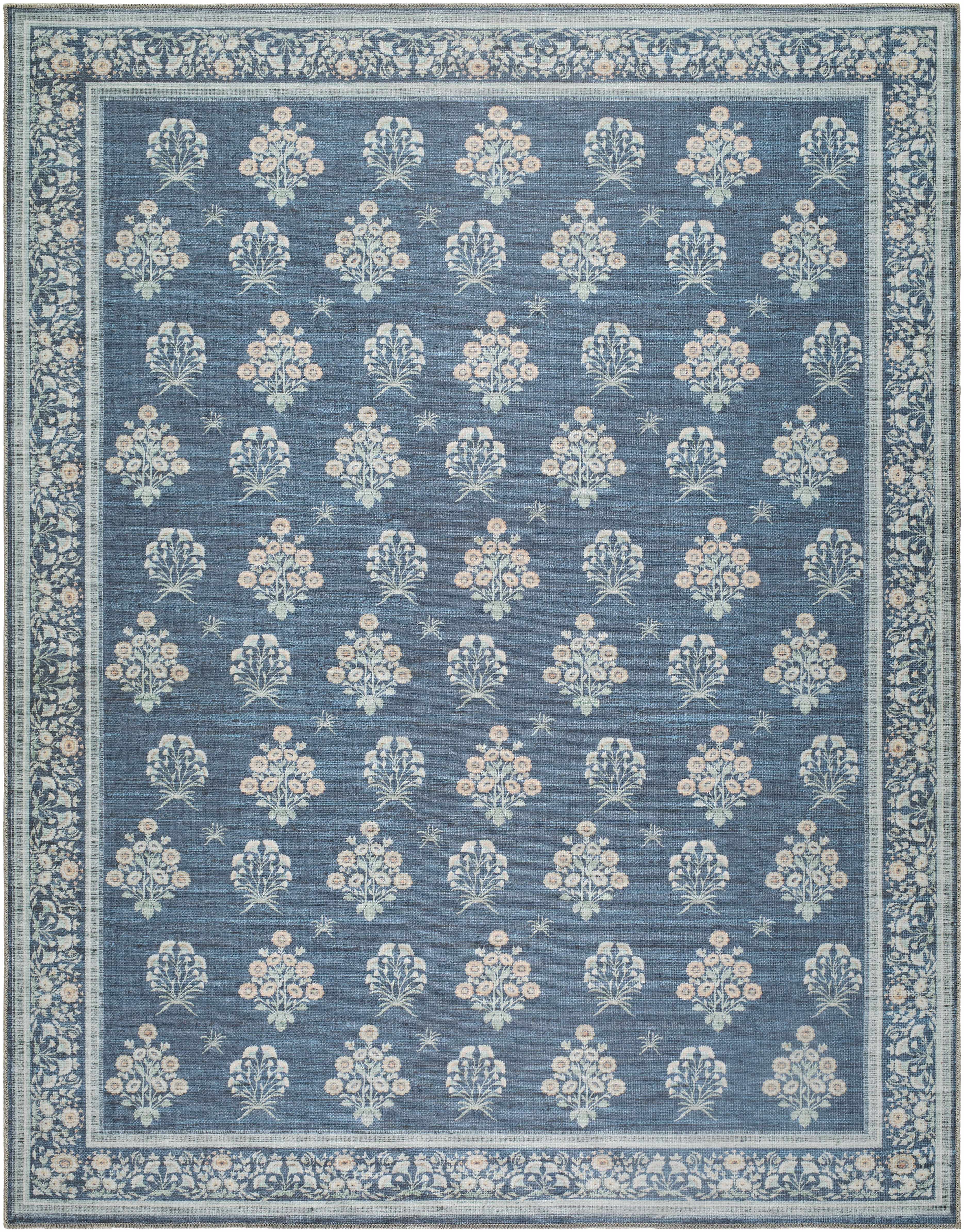 Aquene Denim Washable Area Rug - Image 15