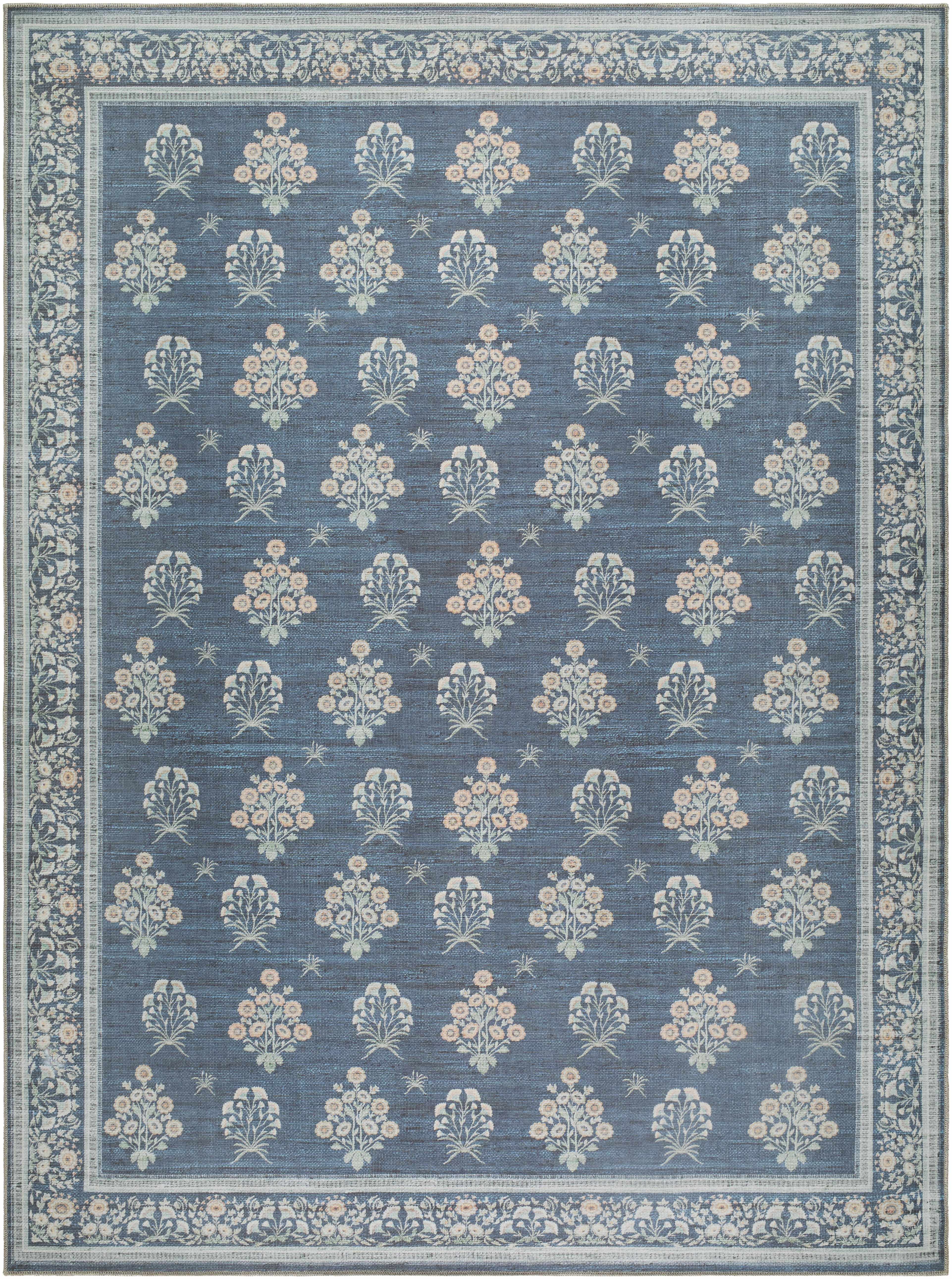 Aquene Denim Washable Area Rug - Image 16