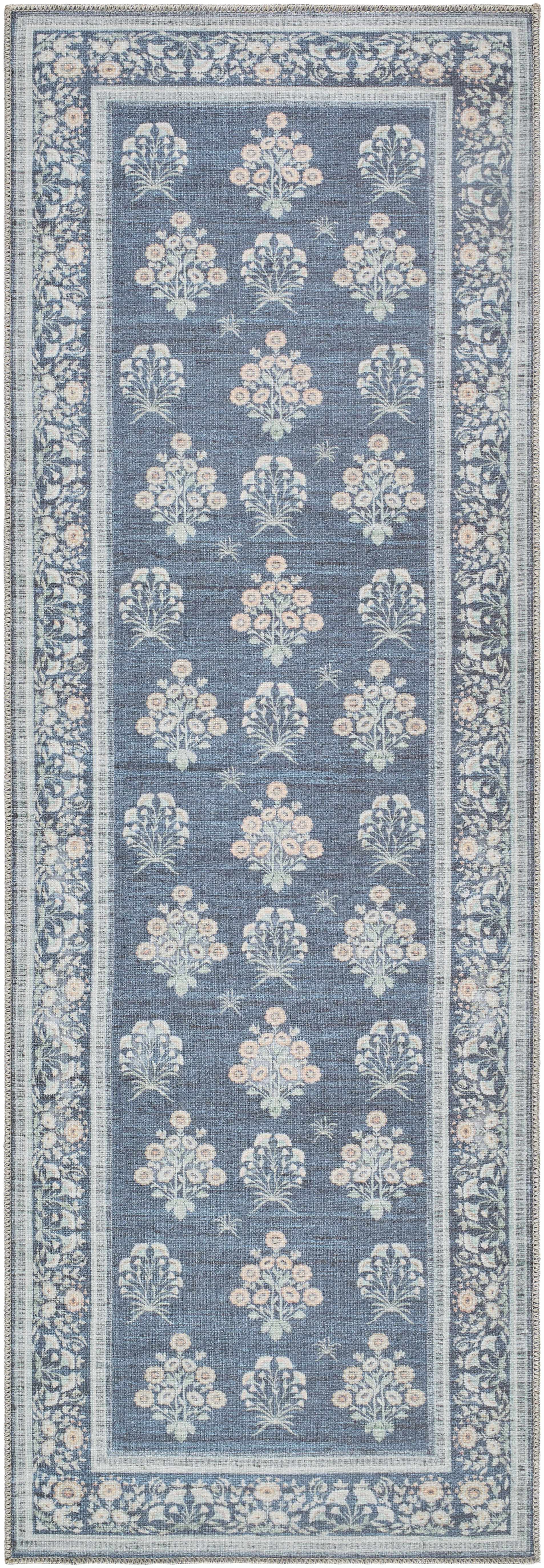 Aquene Denim Washable Area Rug - Image 8