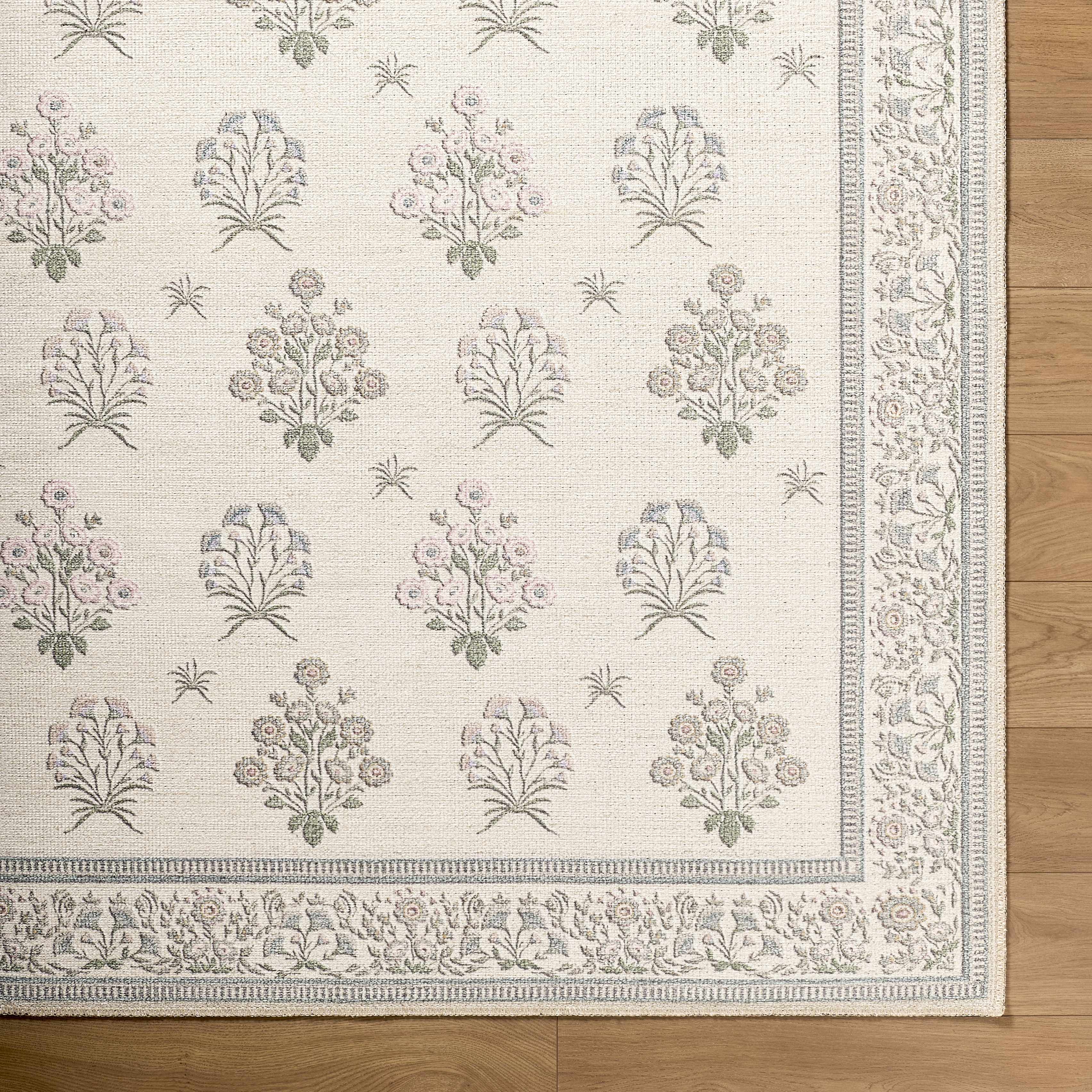 Aquene Ivory Washable Area Rug - Image 10