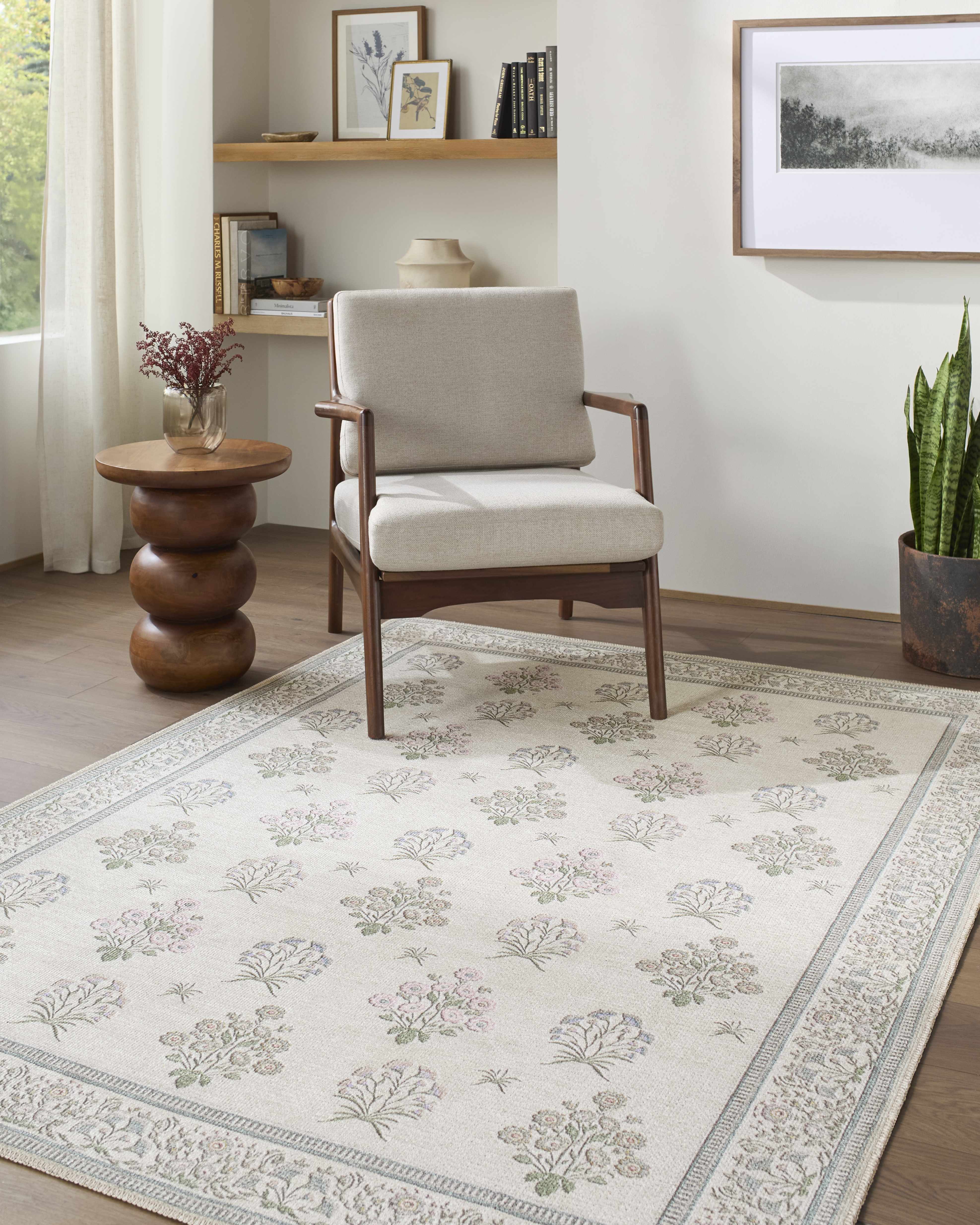 Aquene Ivory Washable Area Rug - Image 11