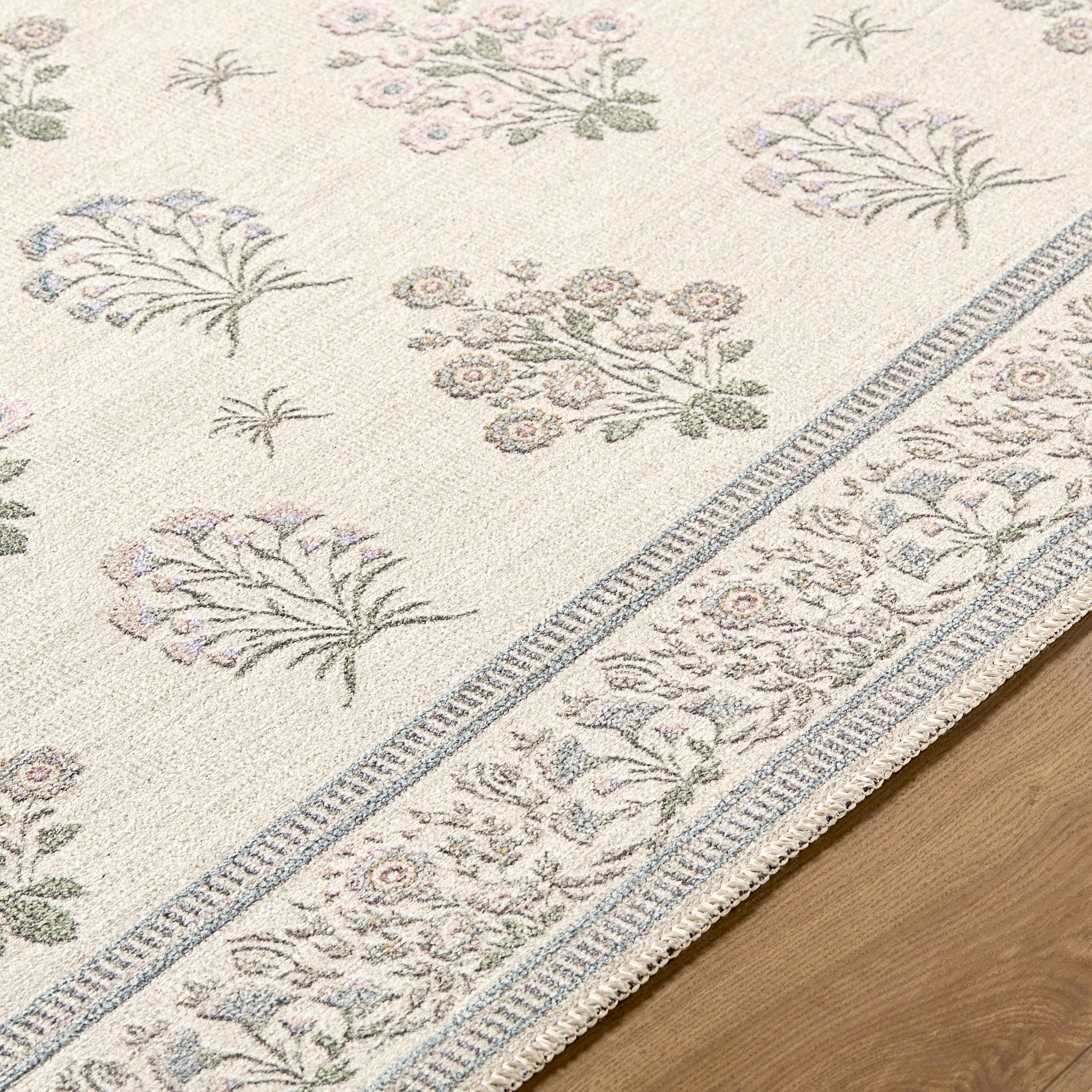 Aquene Ivory Washable Area Rug - Image 4