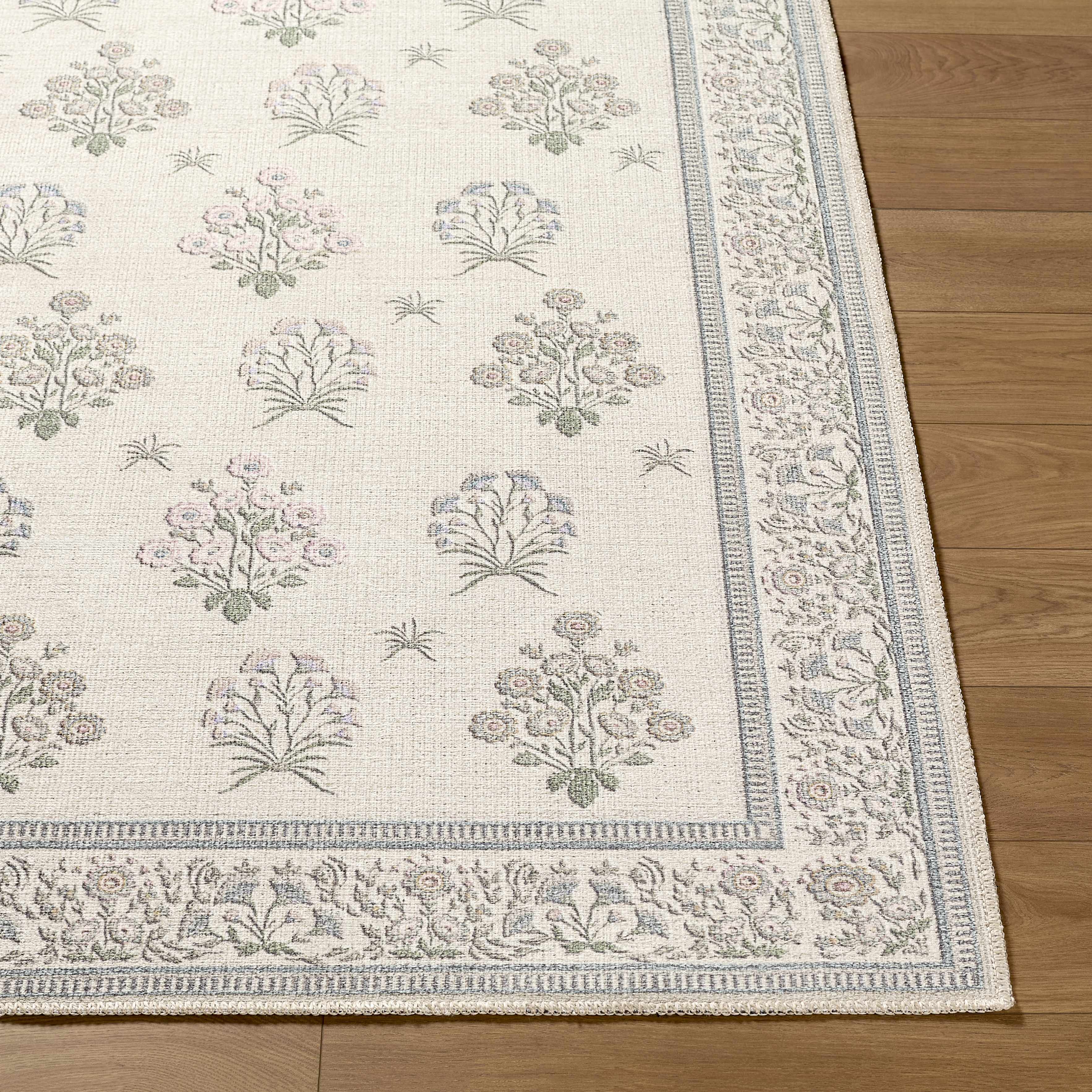Aquene Ivory Washable Area Rug - Image 5
