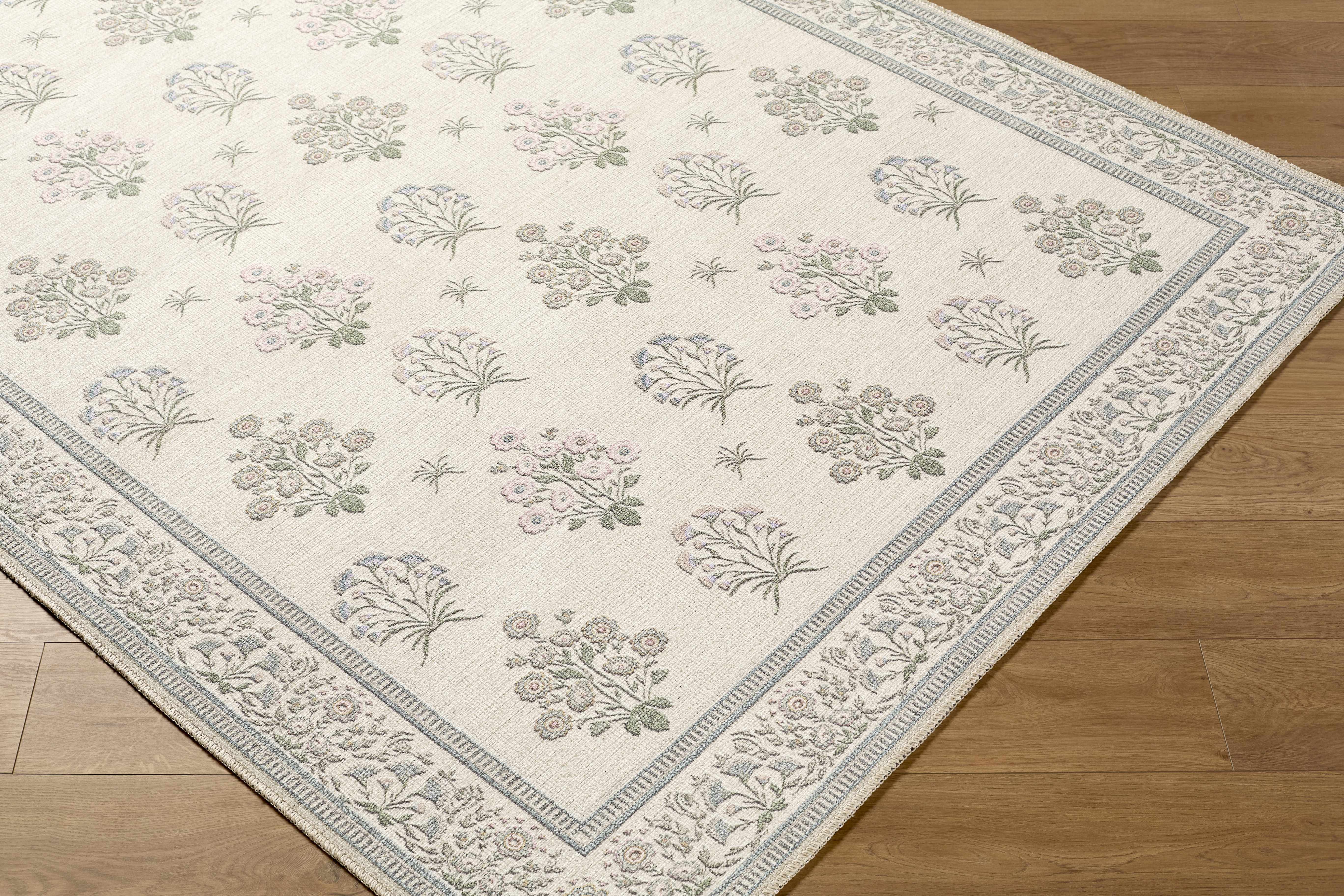 Aquene Ivory Washable Area Rug - Image 9