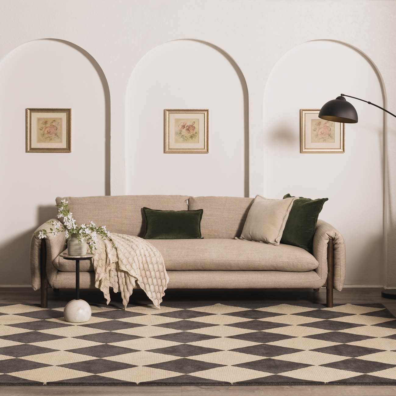 Aradia Charcoal Area Rug - Image 2