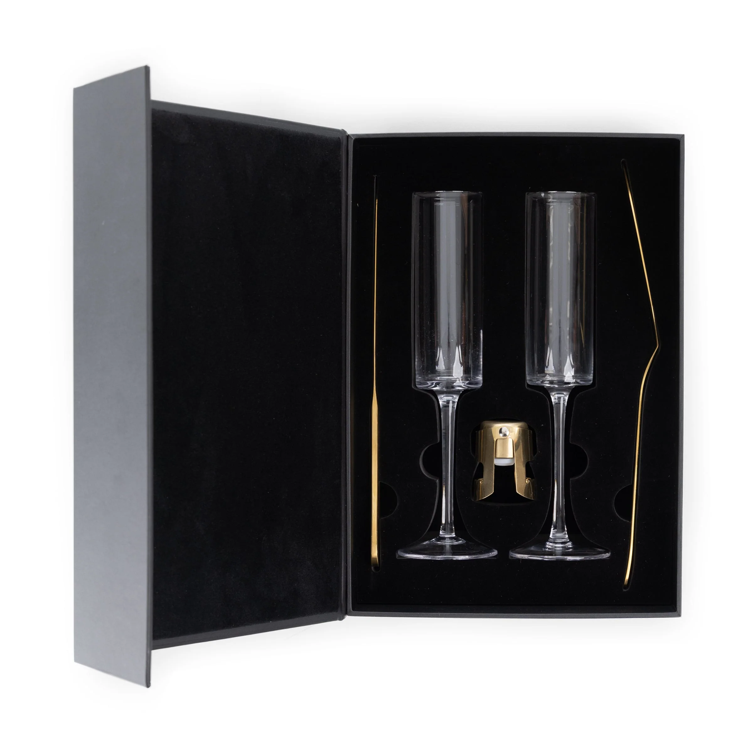 Arbane Champagne Glass Set with Cake Knife - Image 7