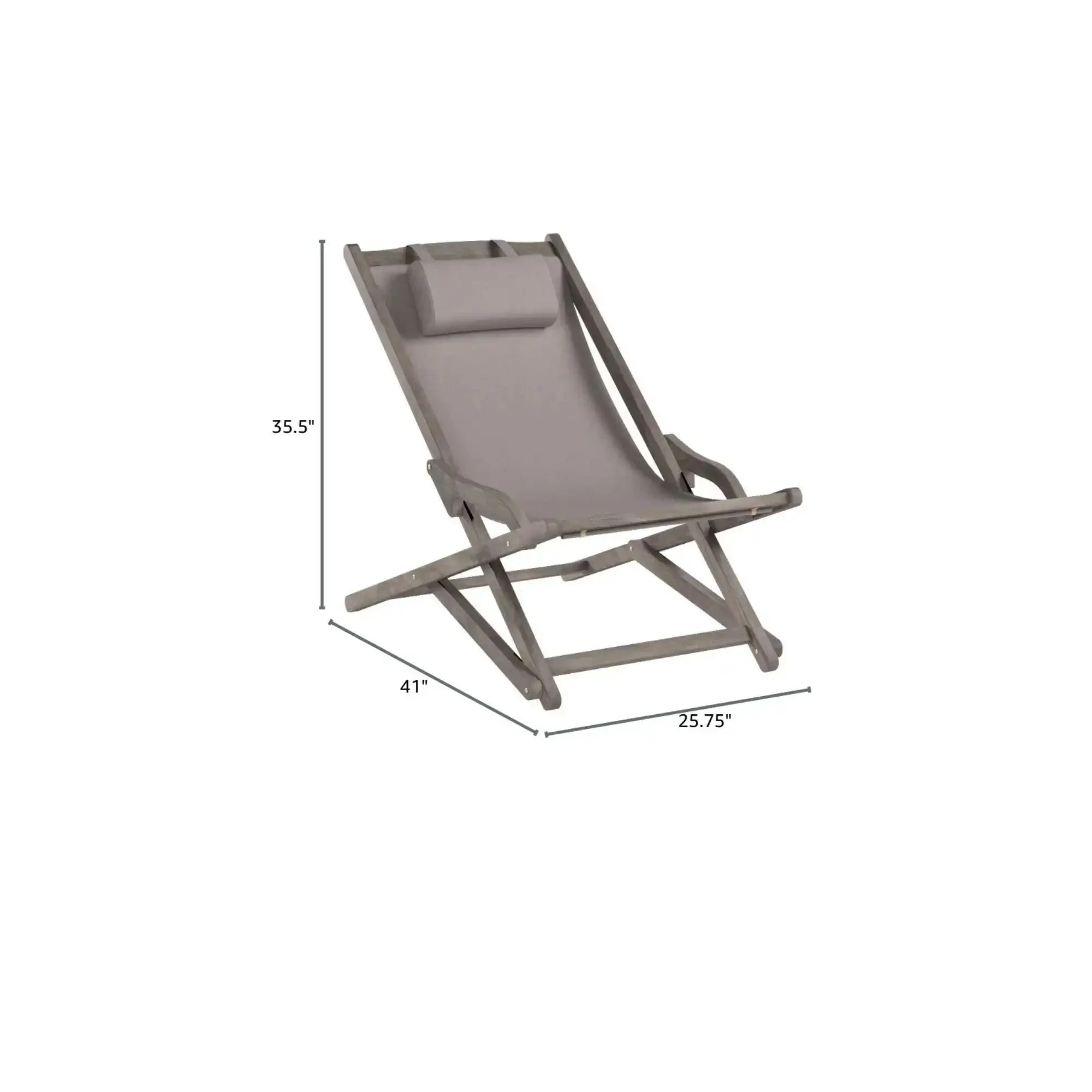 Arcadia - Outdoor Sling Chair With Pillow - Image 2