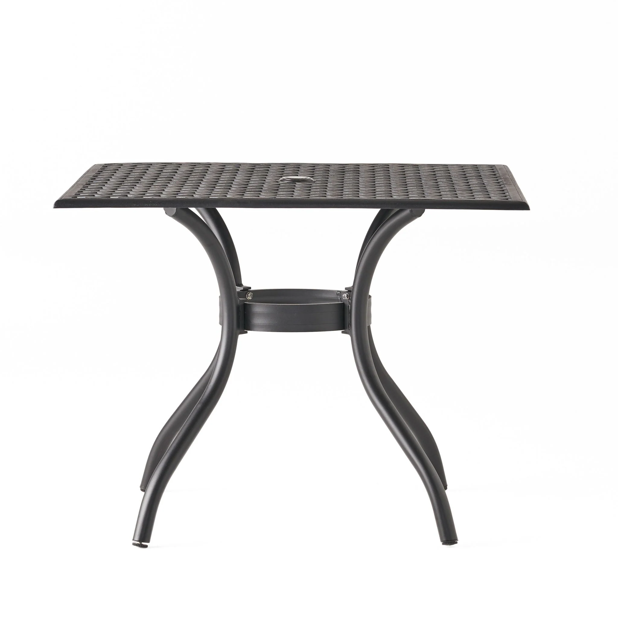 Arch Mesh Dining Table With Lightweight Frame - Black - Image 4