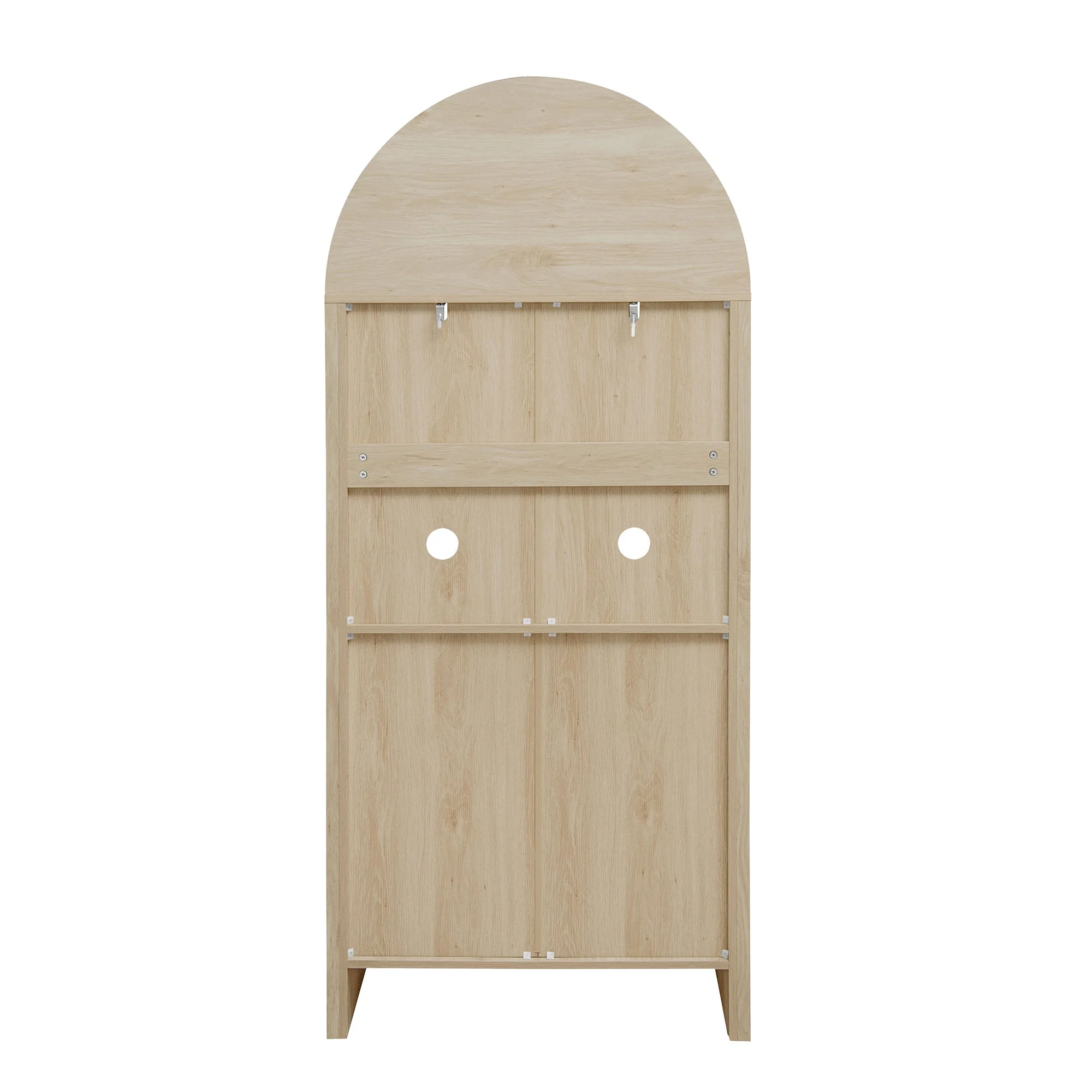 Arched Kitchen Pantry Modern Farmhouse Wood Kitchen Storage Cabinet - Image 11