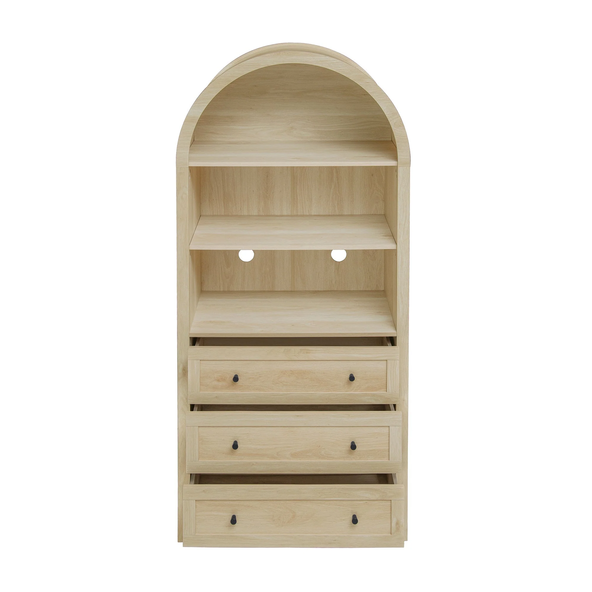 Arched Kitchen Pantry Modern Farmhouse Wood Kitchen Storage Cabinet - Image 13