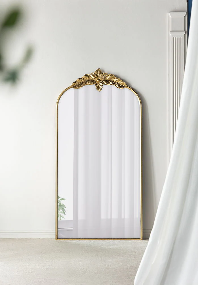 Arched Wall Mirror with Metal Frame - Image 12