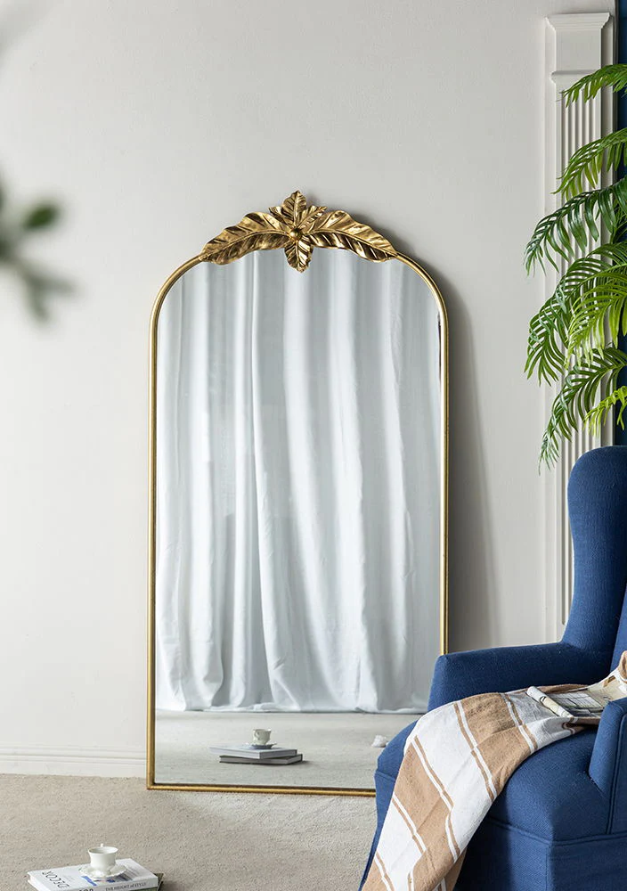 Arched Wall Mirror with Metal Frame - Image 28