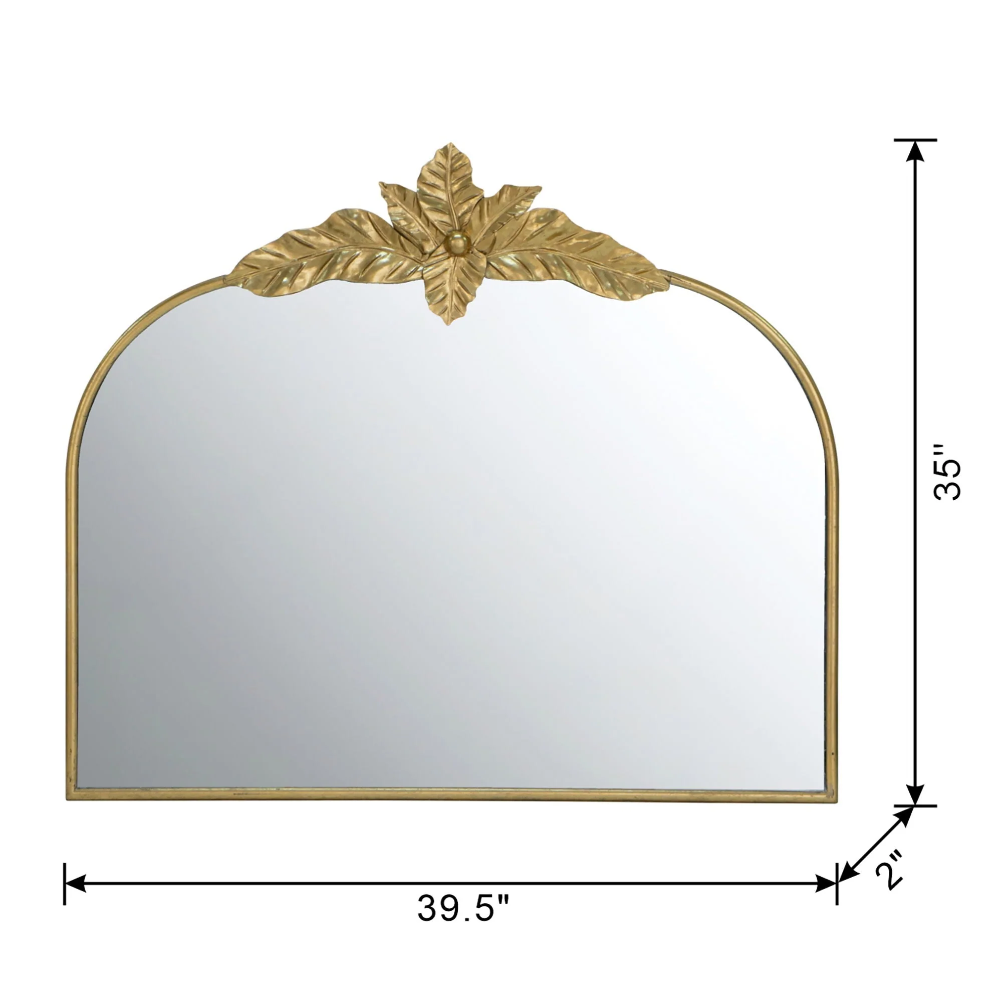 Arched Wall Mirror with Metal Frame - Image 40