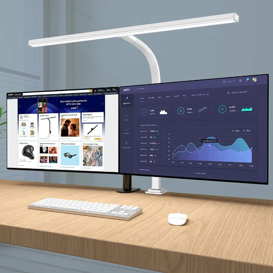 Architect Desk Lamp with Adjustable Arm and 31.5-Inch LED Light Bar – Glare-Reducing Modern Clamp Design for Optimal Workspace Lighting - Image 5