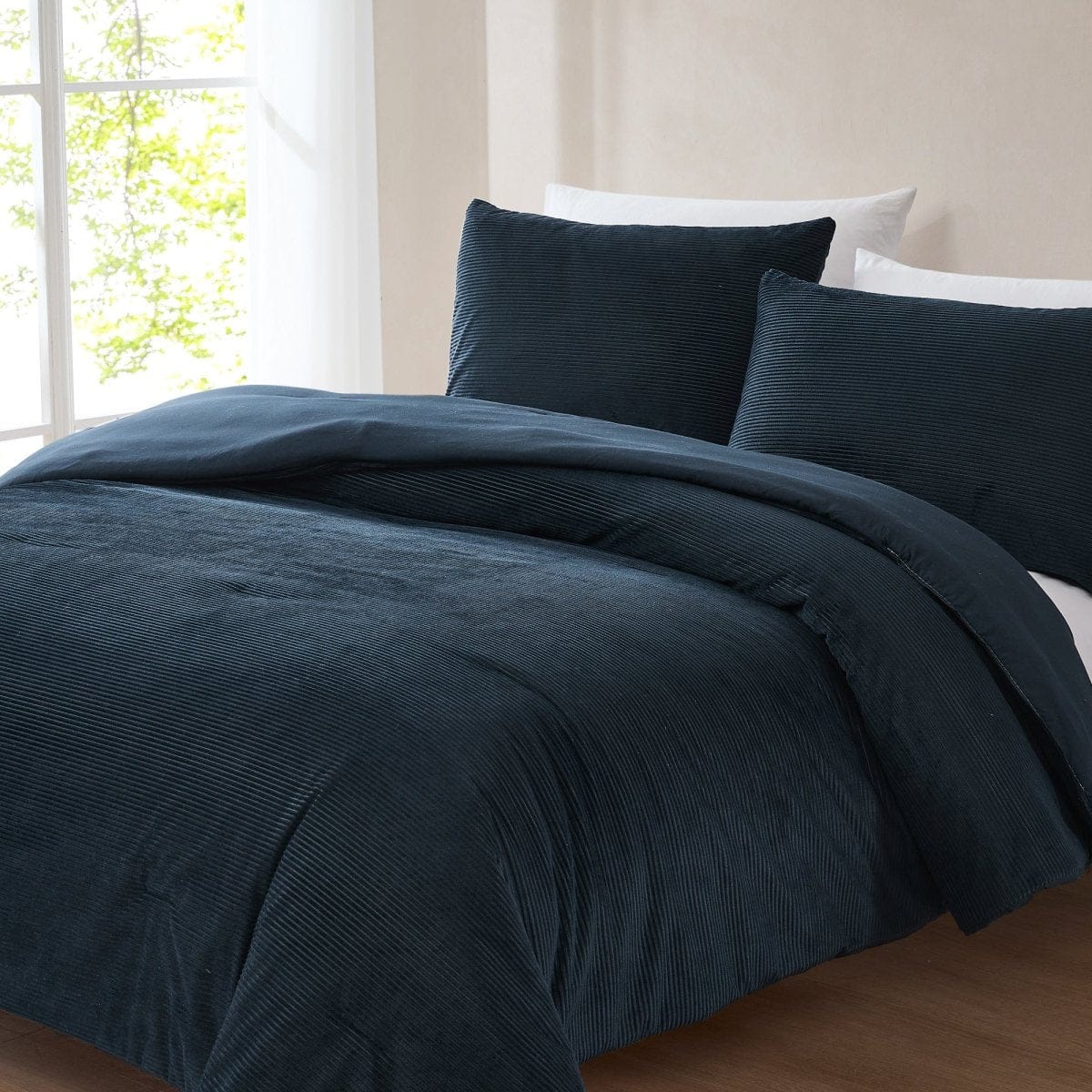 Arden Ribbed Corduroy Comforter Set - Image 11