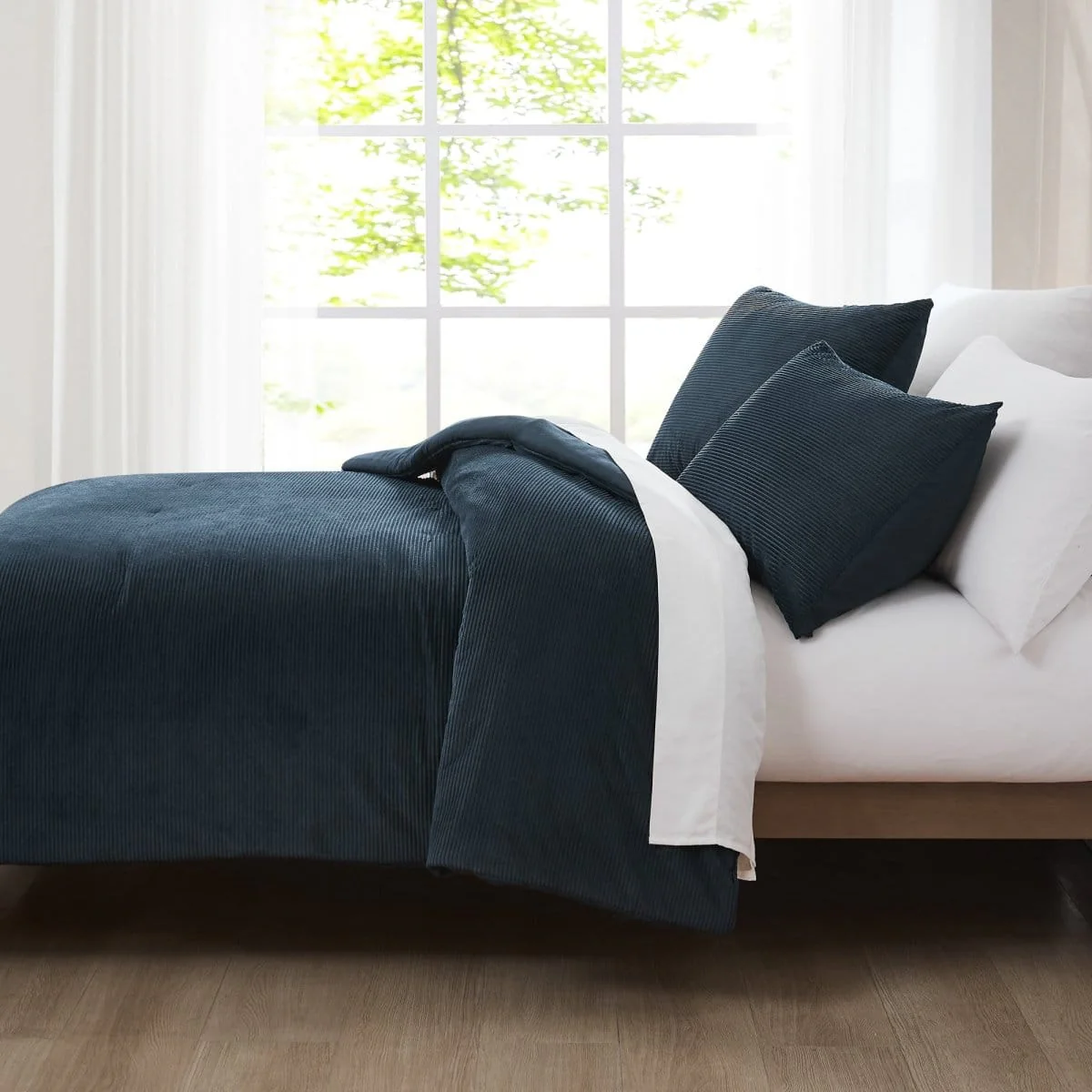 Arden Ribbed Corduroy Comforter Set - Image 12